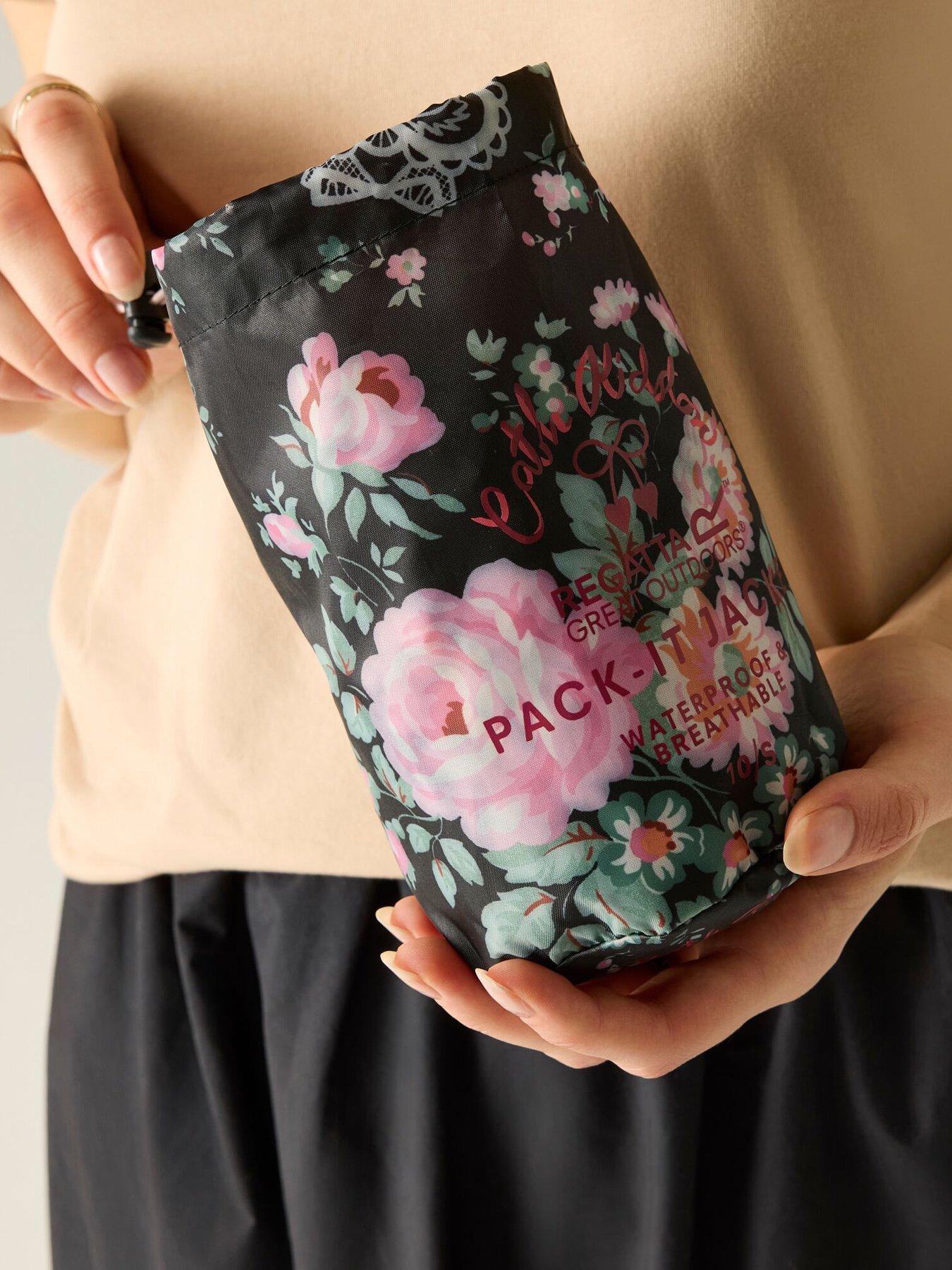 Image 7 of 7 of Regatta Ladies Cath Kidston Pack It Jacket - Black Hackney Rose