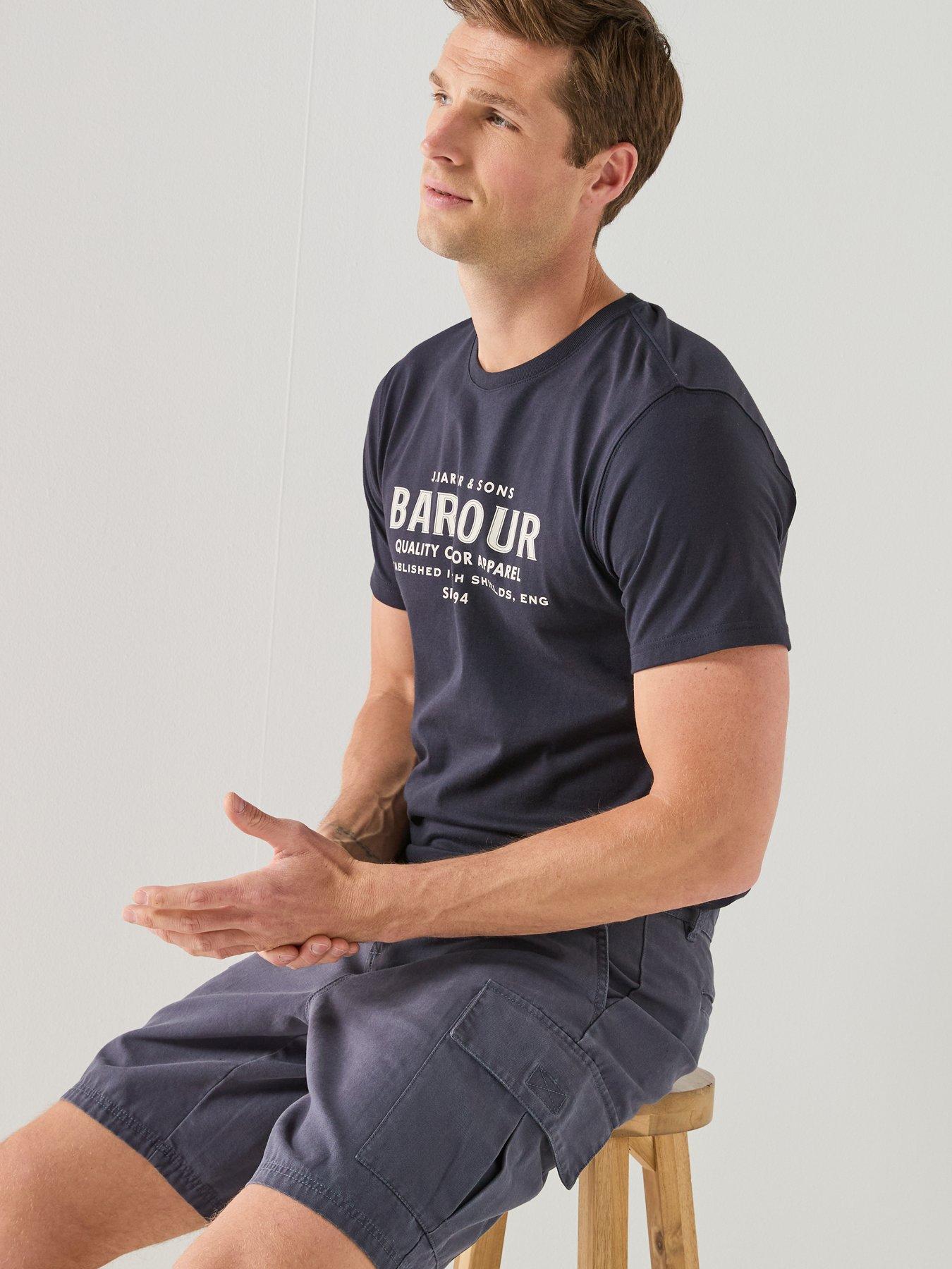 Image 4 of 6 of Barbour Relaxed Fit Wetheral Cargo Short - Navy