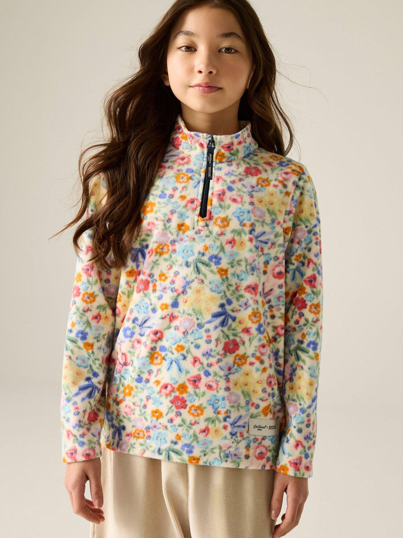 Regatta Girls Cath Kidston Junior Half-Zip Fleece - Harmony Ditsy