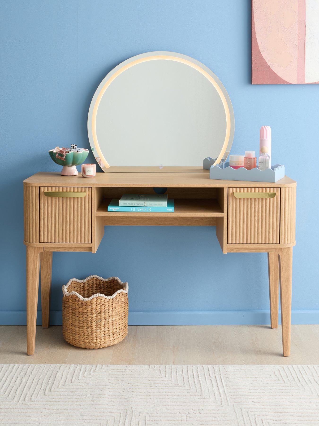 The Very Collection Carina Dressing Table  &  Lit Mirror - FSC® Certified