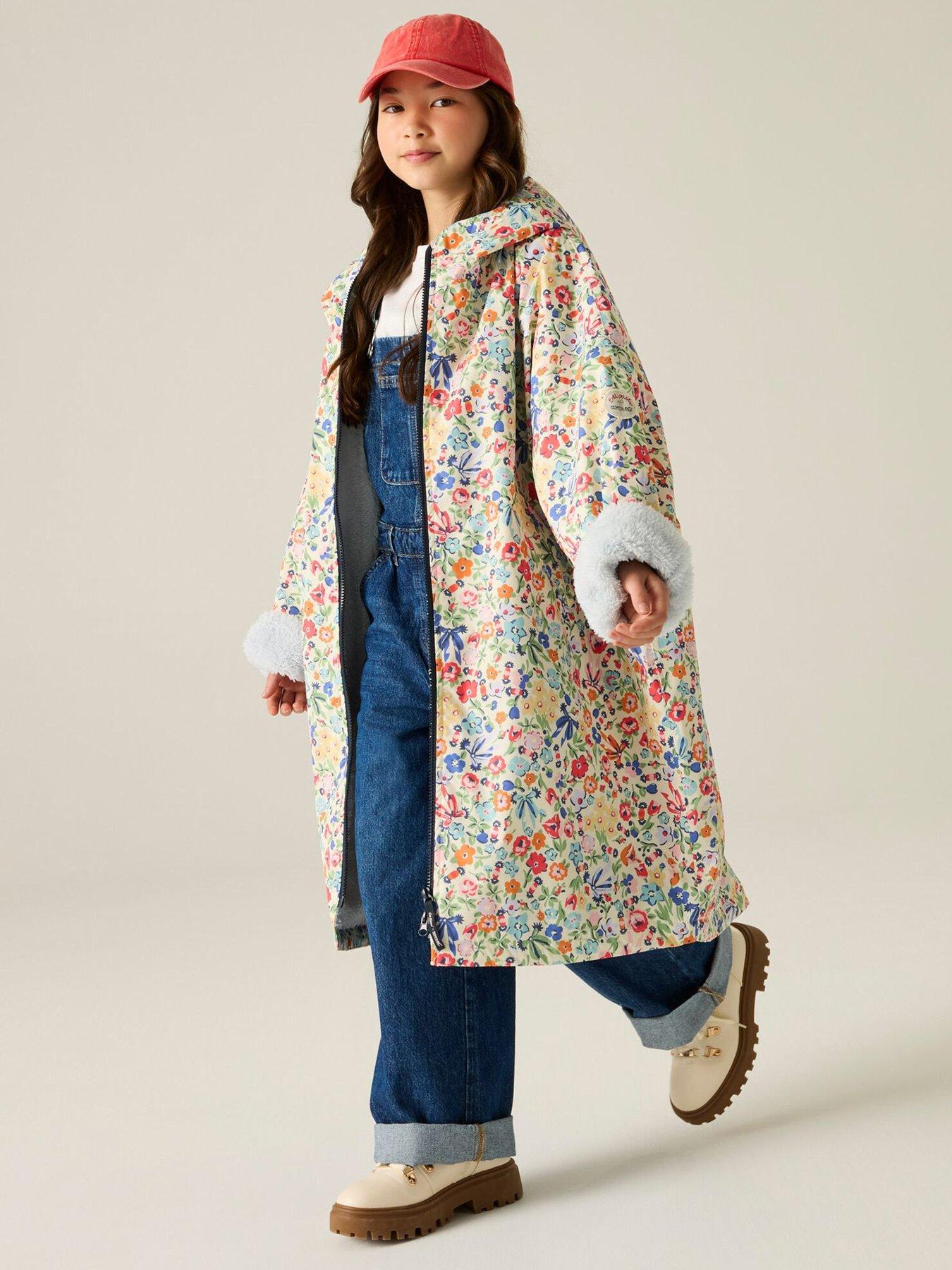 Image 1 of 7 of Regatta Girls Cath Kidston Junior Changing Robe - Cream Harmony Ditsy