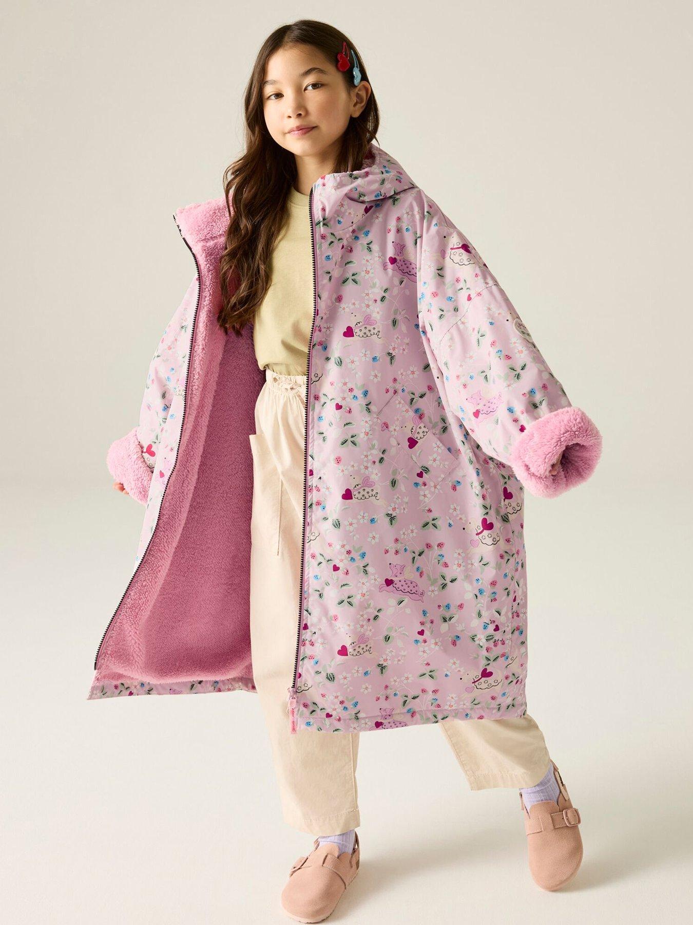 Regatta Girls Cath Kidston Junior Changing Robe - Puppy Floral