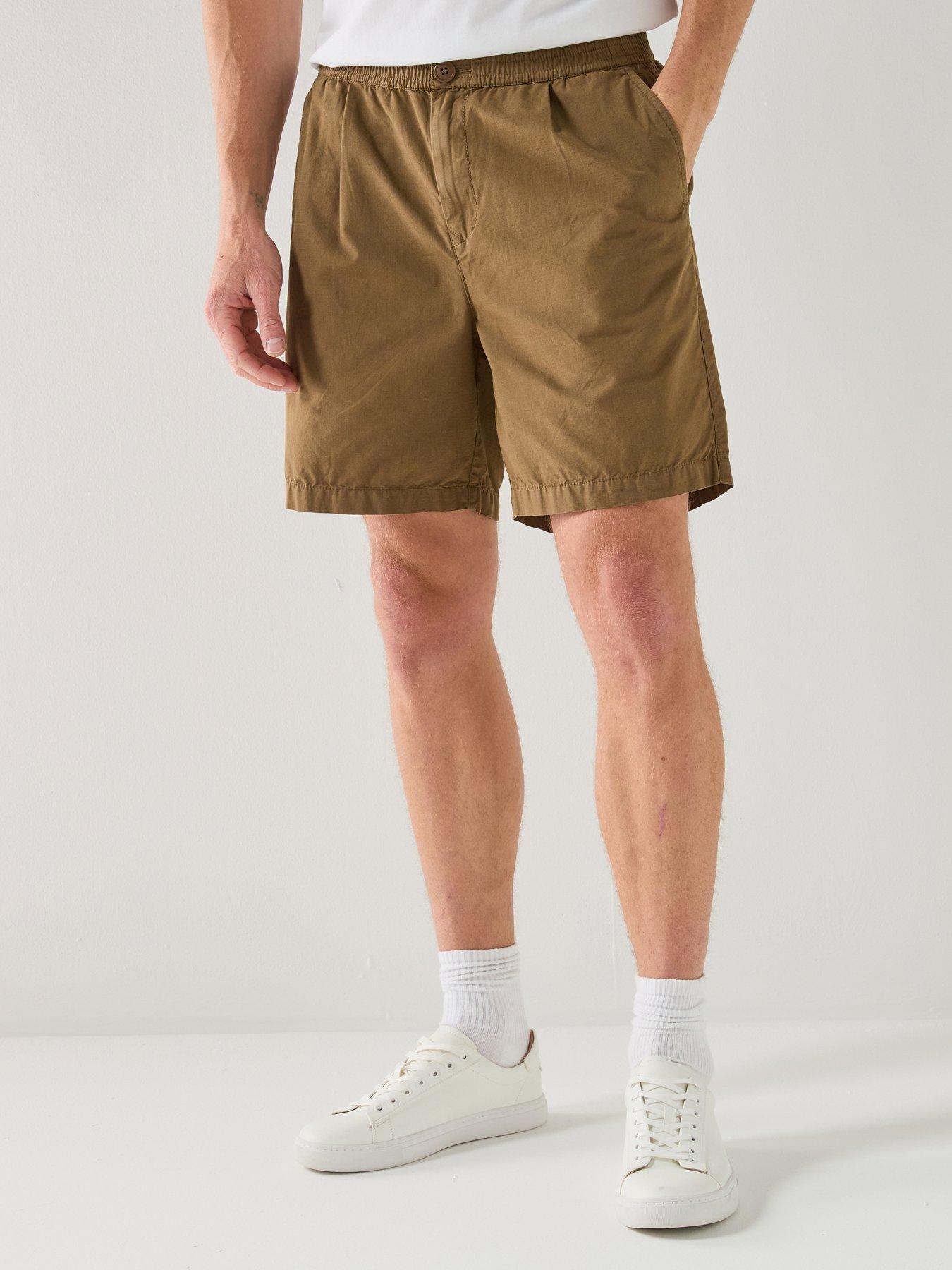Barbour Relaxed Fit Rickfell Ripstop Short, Khaki, Size 2Xl, Men