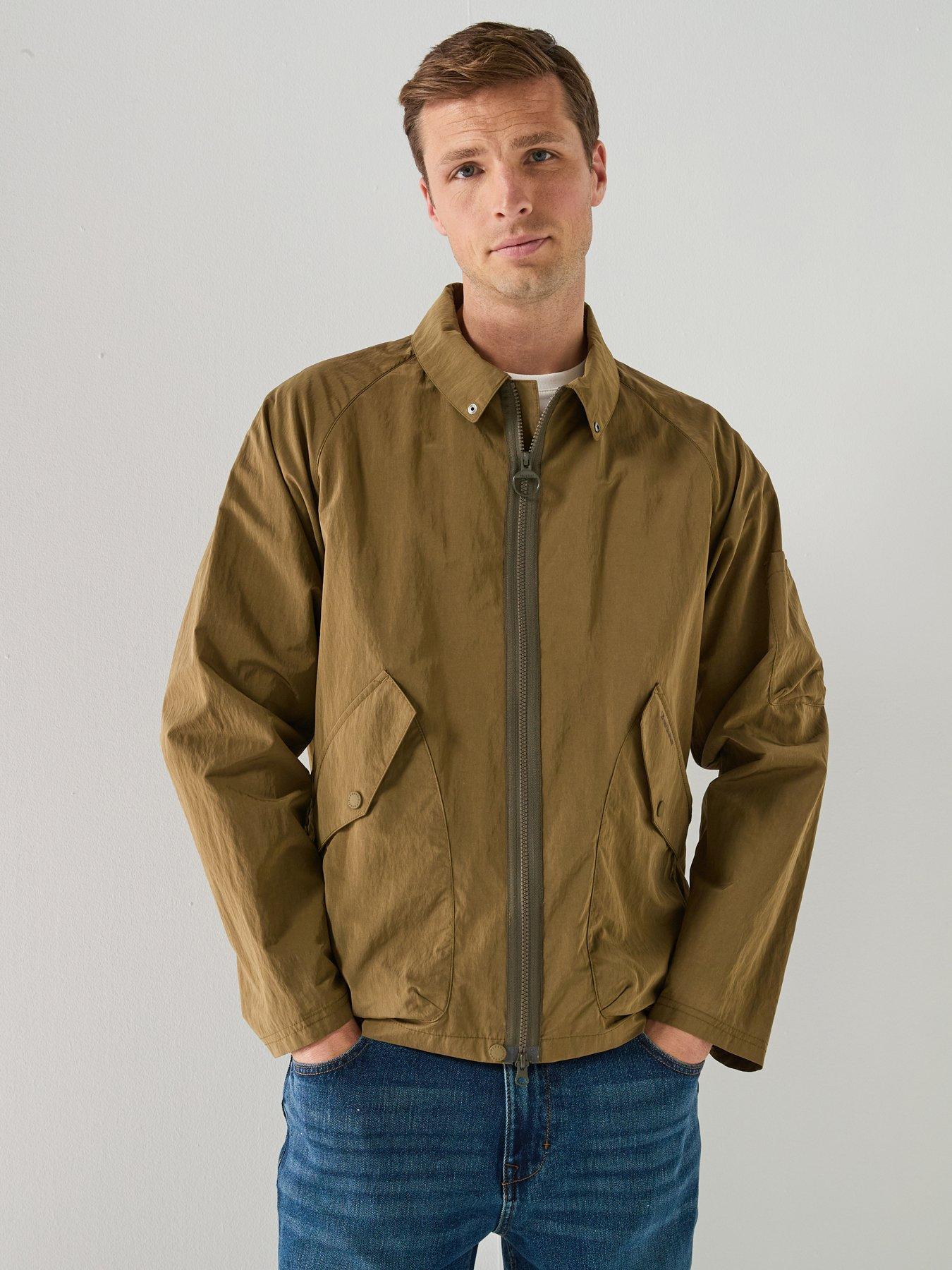 Barbour Relaxed Fit Re-Engineered Endurance Casual Jacket, Khaki, Size L, Men