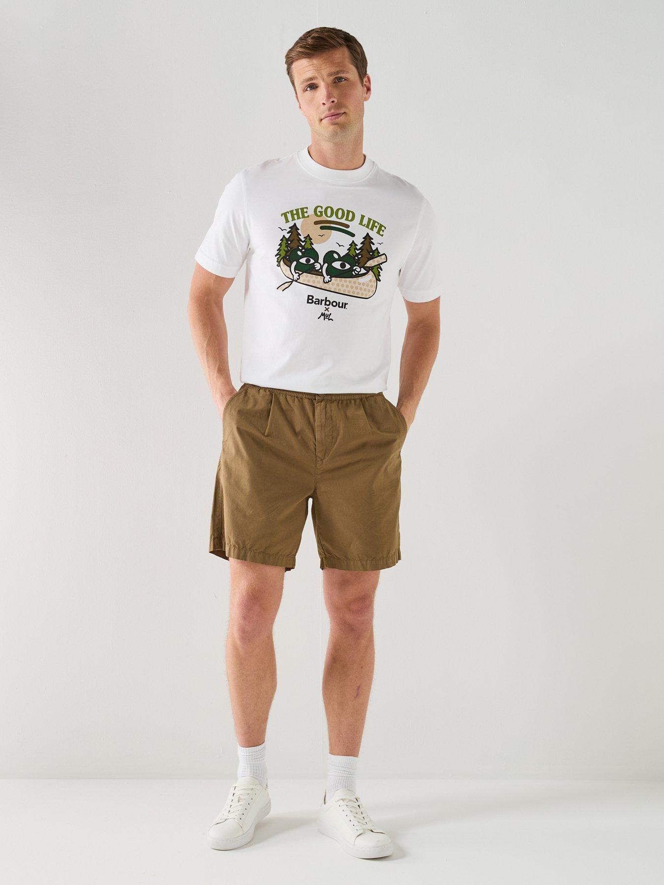 Image 3 of 6 of Barbour X Mul Relaxed Fit Good Life T-Shirt - White
