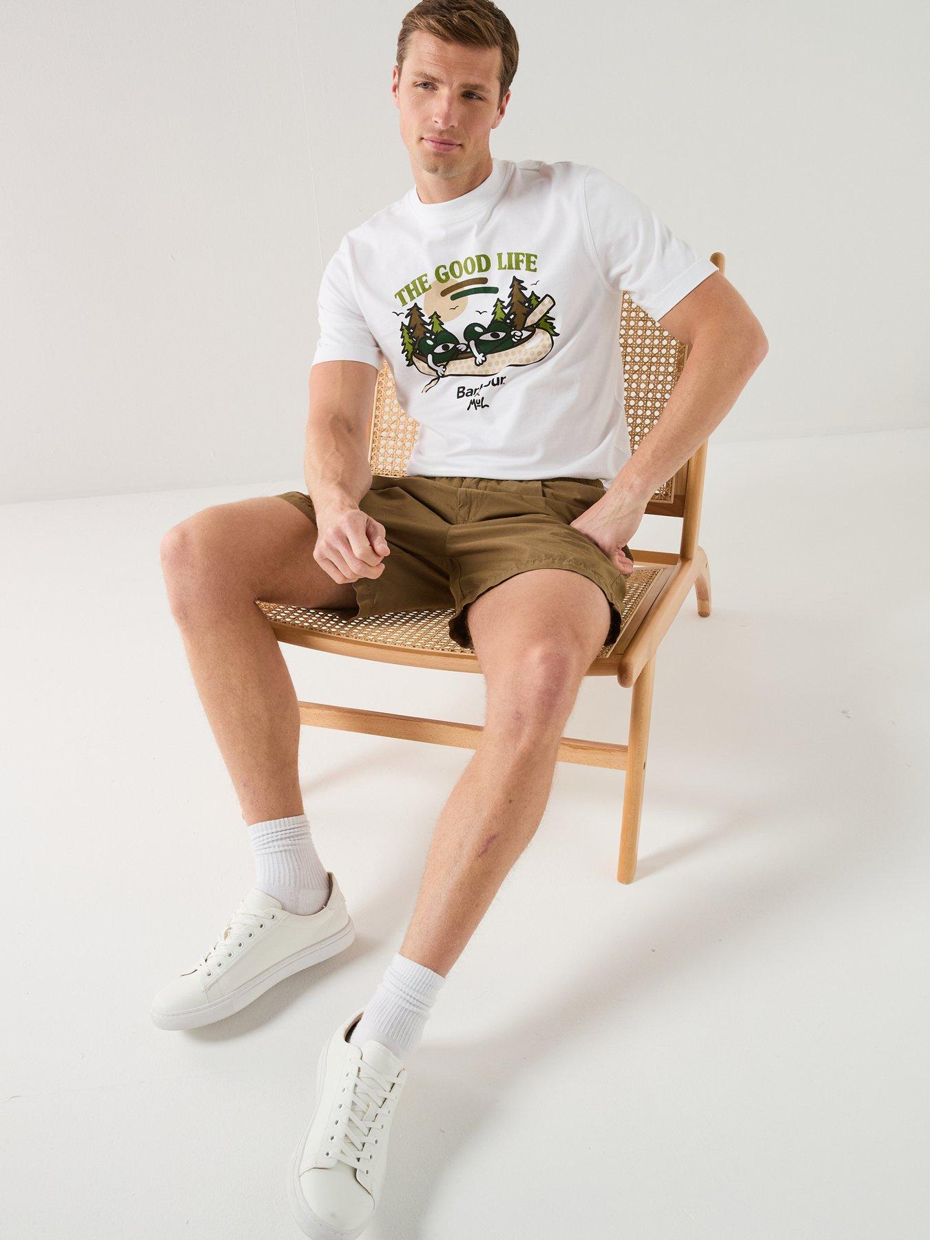 Image 6 of 6 of Barbour X Mul Relaxed Fit Good Life T-Shirt - White