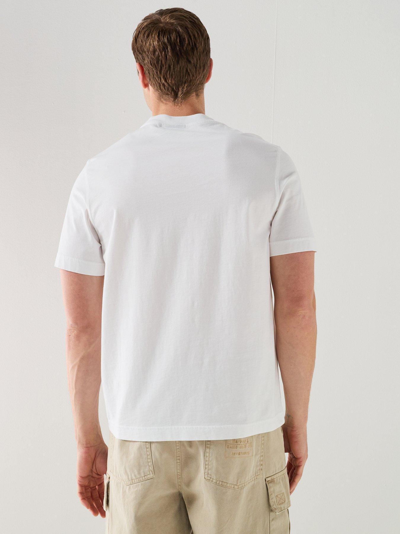 Image 2 of 5 of Barbour Relaxed Fit Gone Fishing T-Shirt - White
