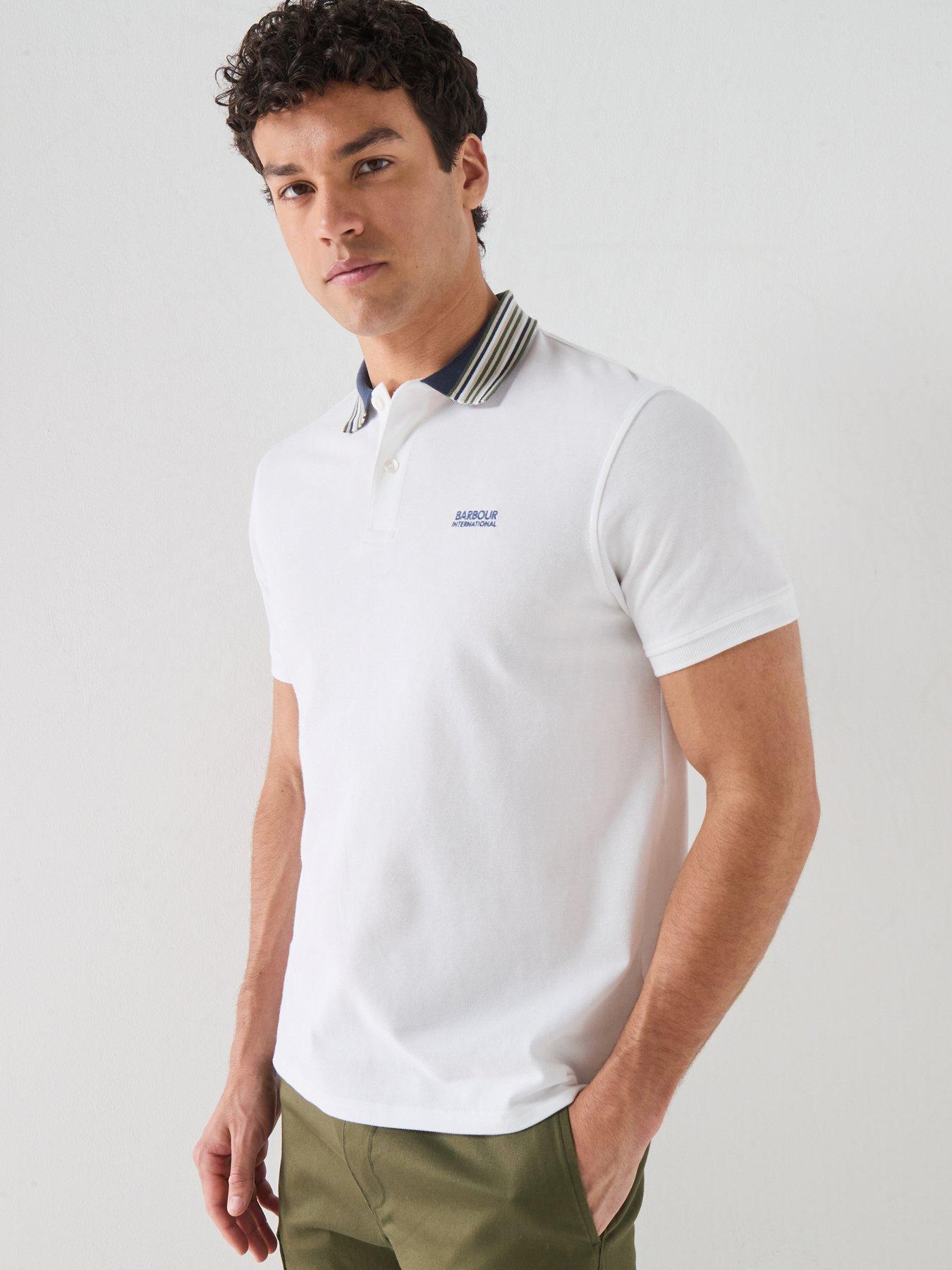 Barbour International Neville Tipped Polo Shirt - White