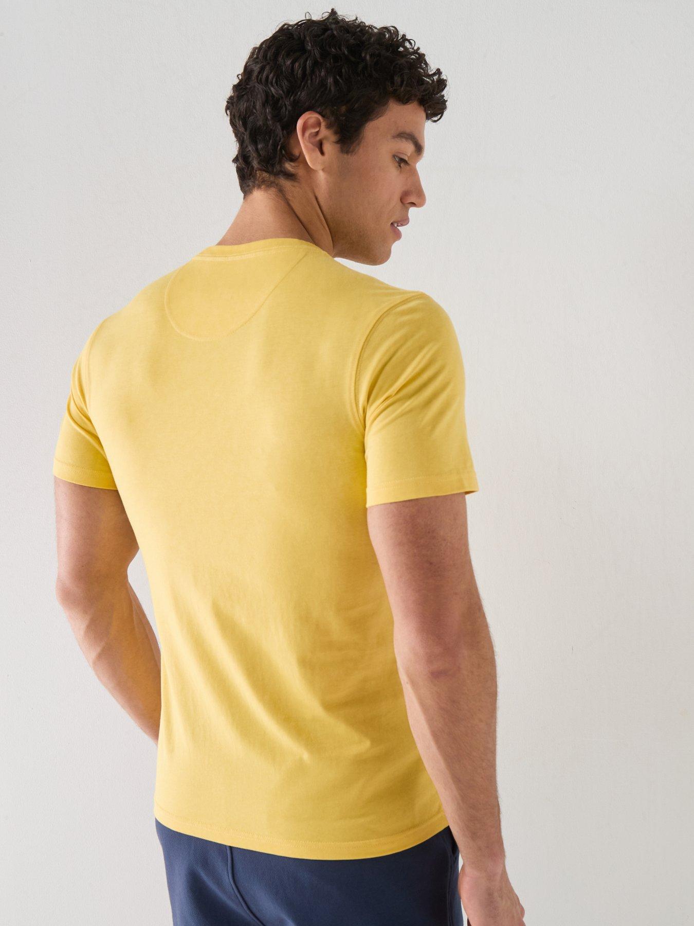 Image 2 of 5 of Barbour International Small Logo T-Shirt - Yellow