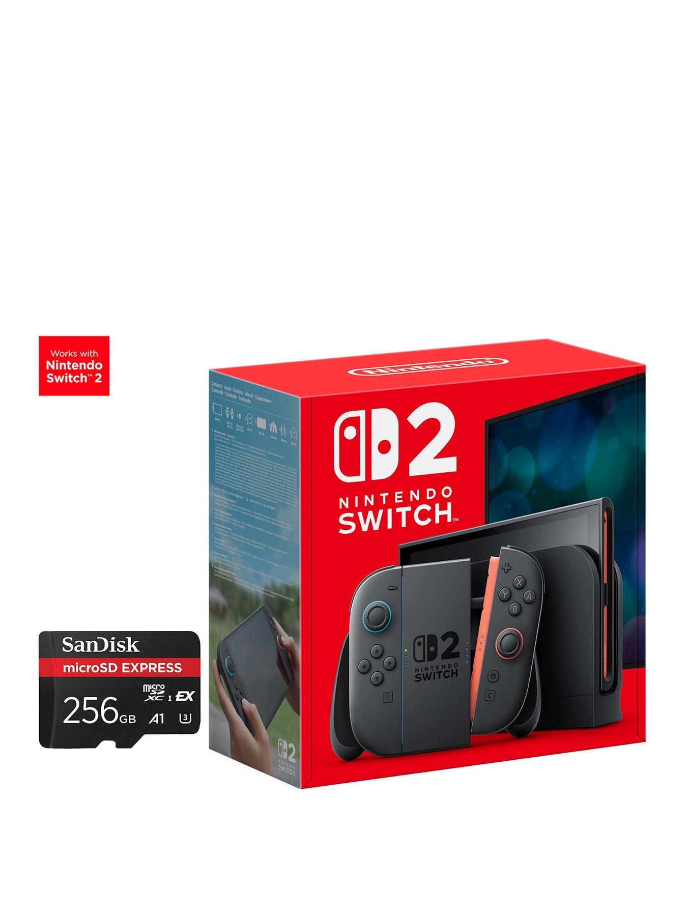 Nintendo with  Pro Controller  &  SanDisk microSD Express Card