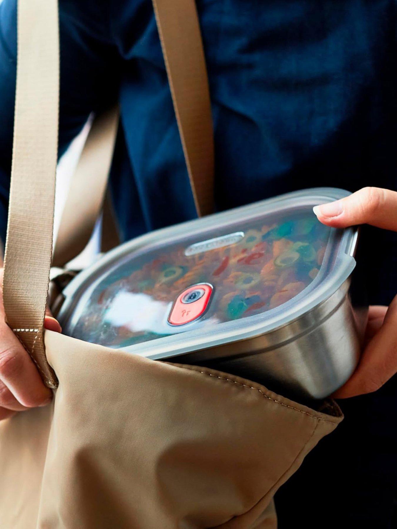 Image 3 of 4 of Black+Blum Black + Blum Microwavable Steel Multifunction Meal Prep Box Set - Grey