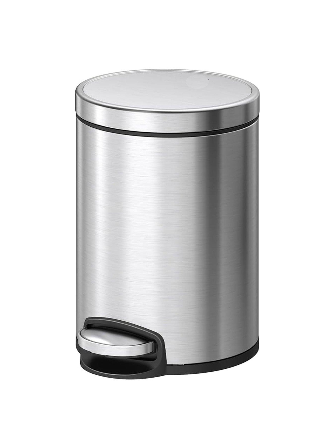 EKO Eko Eva Stainless Steel Pedal Bin 5l - Silver