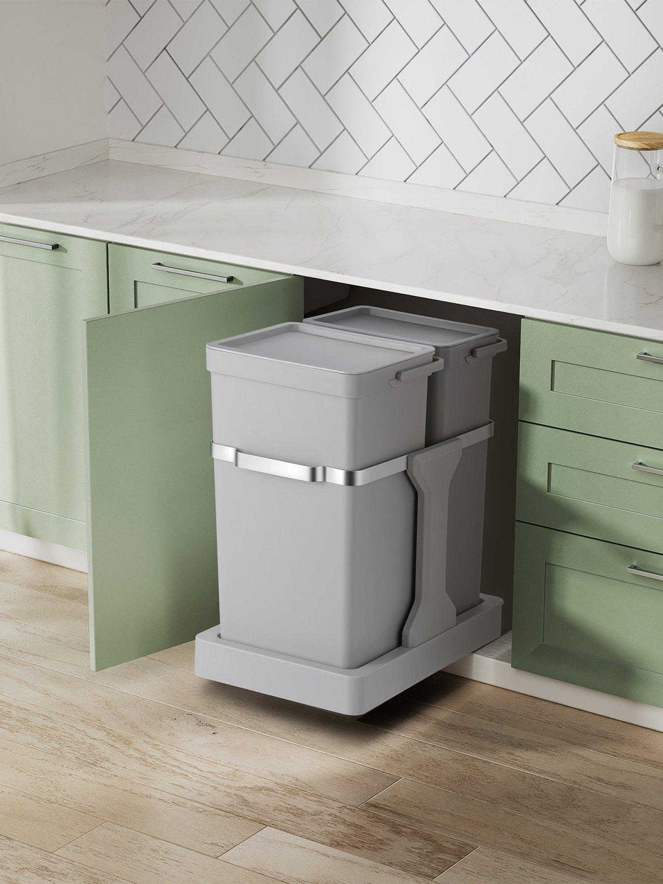Image 1 of 4 of EKO Deco Duo Pull Out Recycling Bin 20+15l - Grey