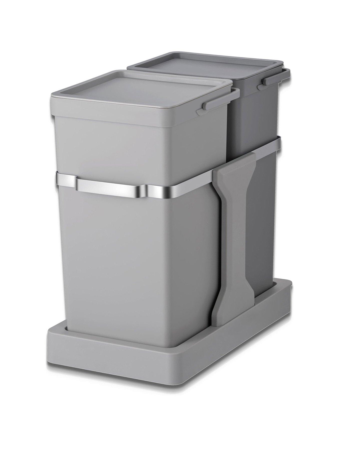 Image 2 of 4 of EKO Deco Duo Pull Out Recycling Bin 20+15l - Grey