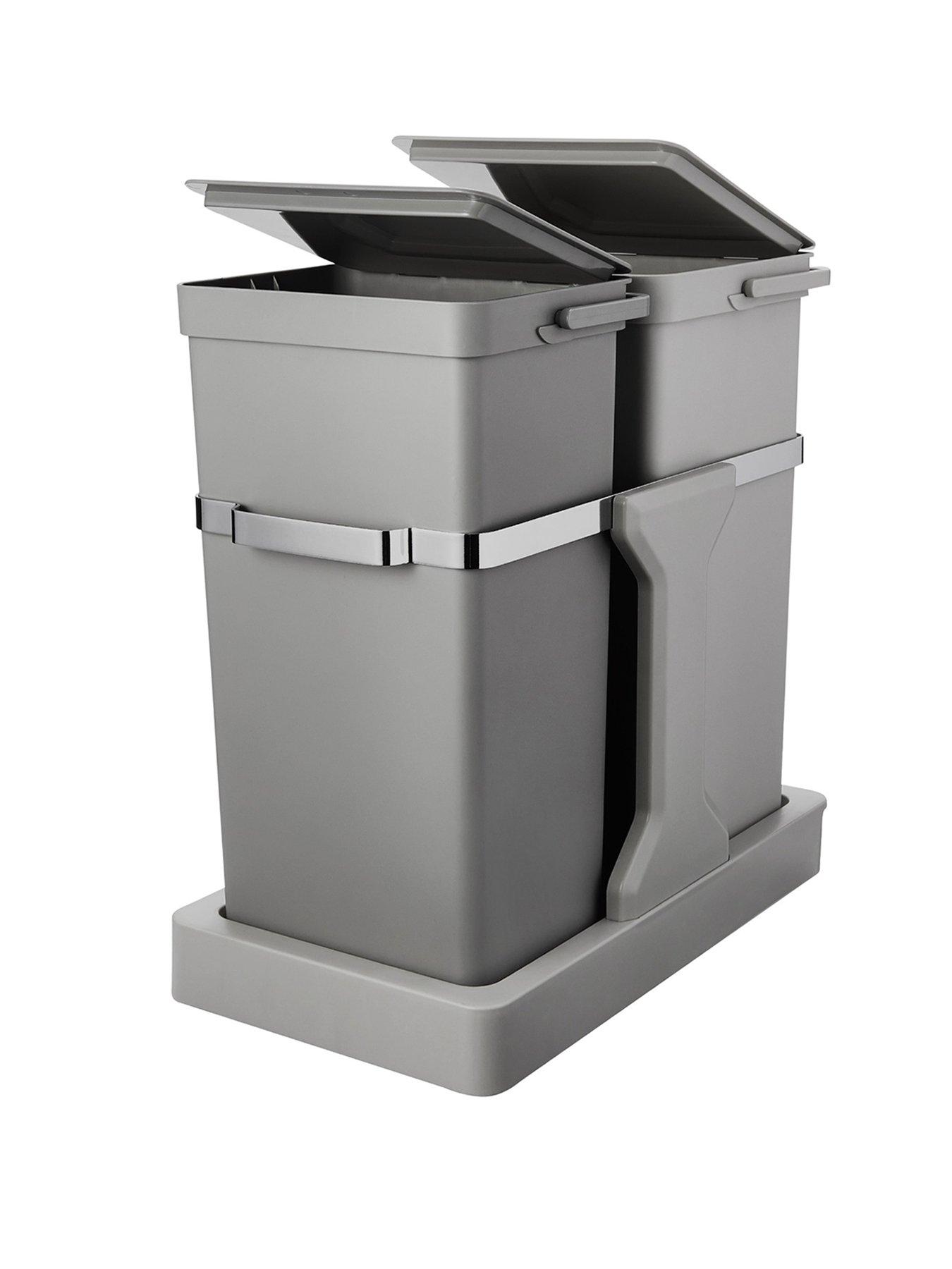 Image 4 of 4 of EKO Deco Duo Pull Out Recycling Bin 20+15l - Grey