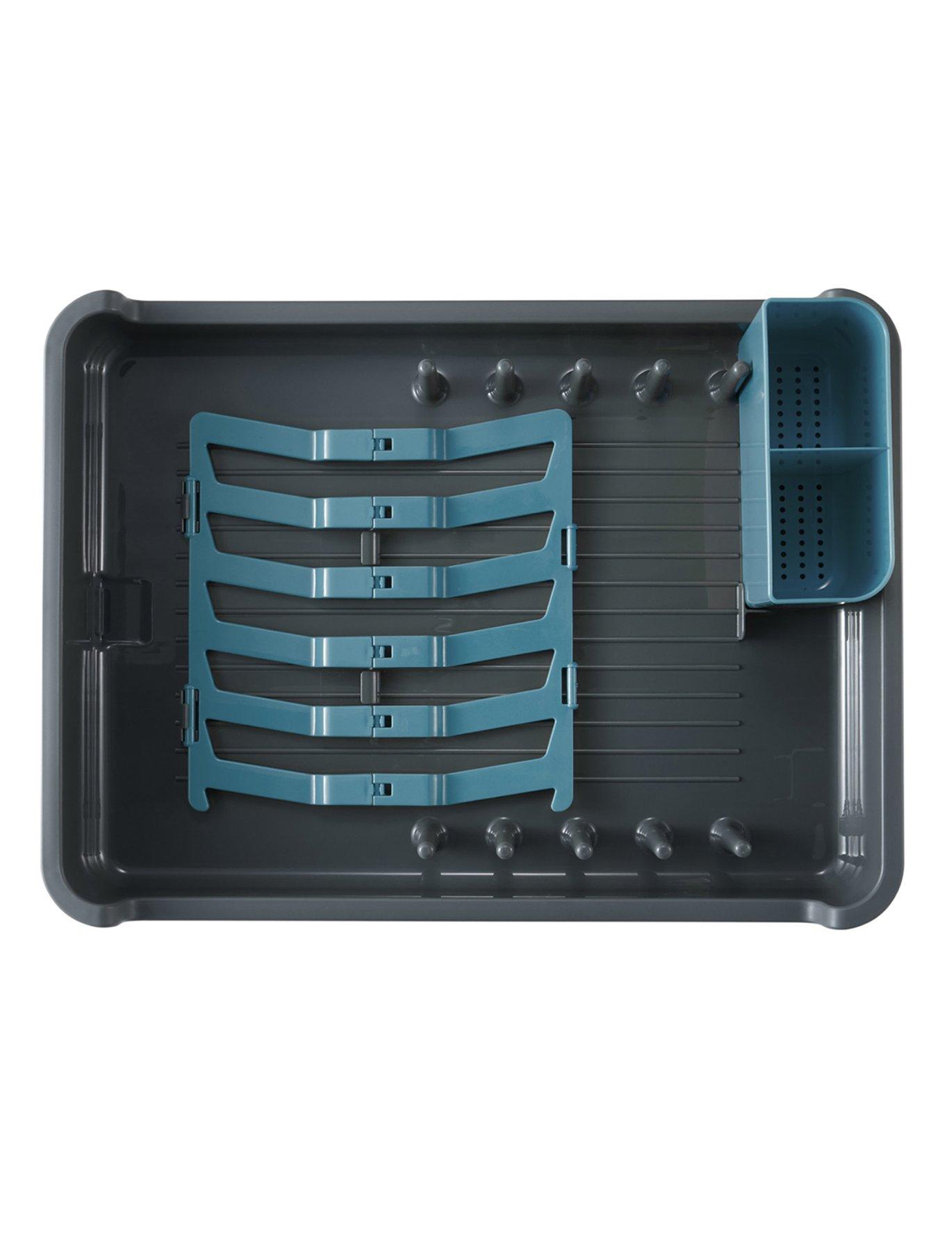 EKO Stainless Steel Regal Dish Rack - Blue/grey | Very