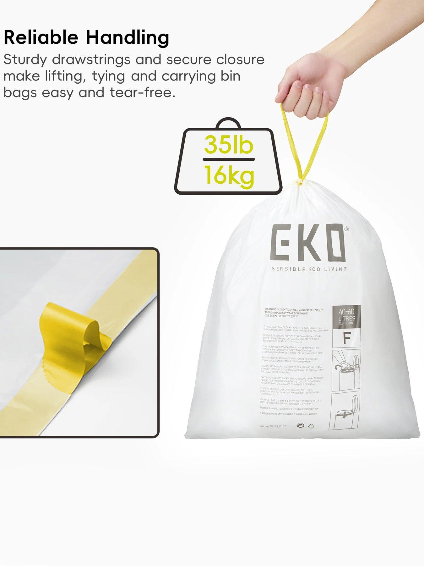Image 4 of 4 of EKO 5 Pack Of Eko Plastic Bin Liners Size F 40-60l, 12 Bags