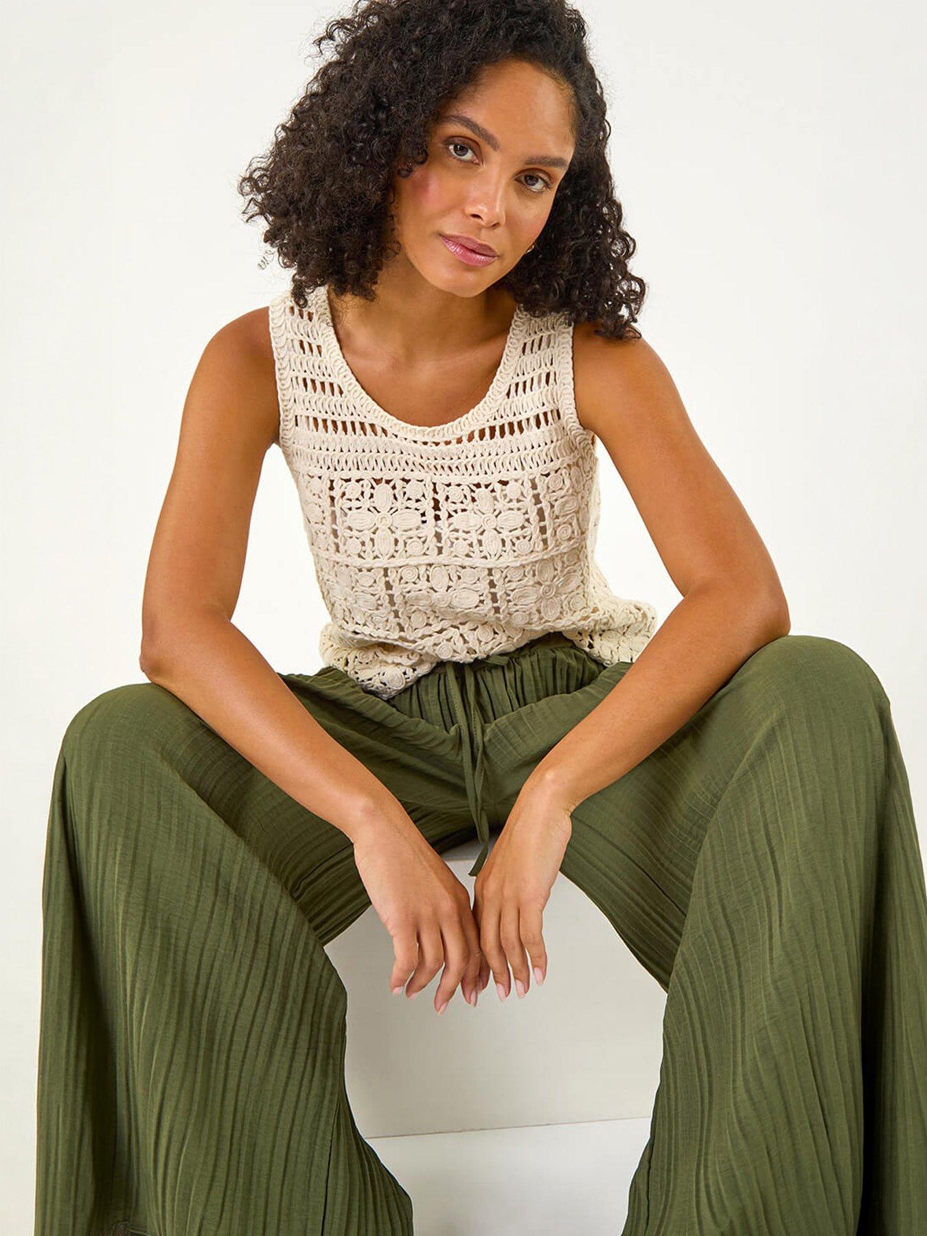 Roman Crochet Knit Vest