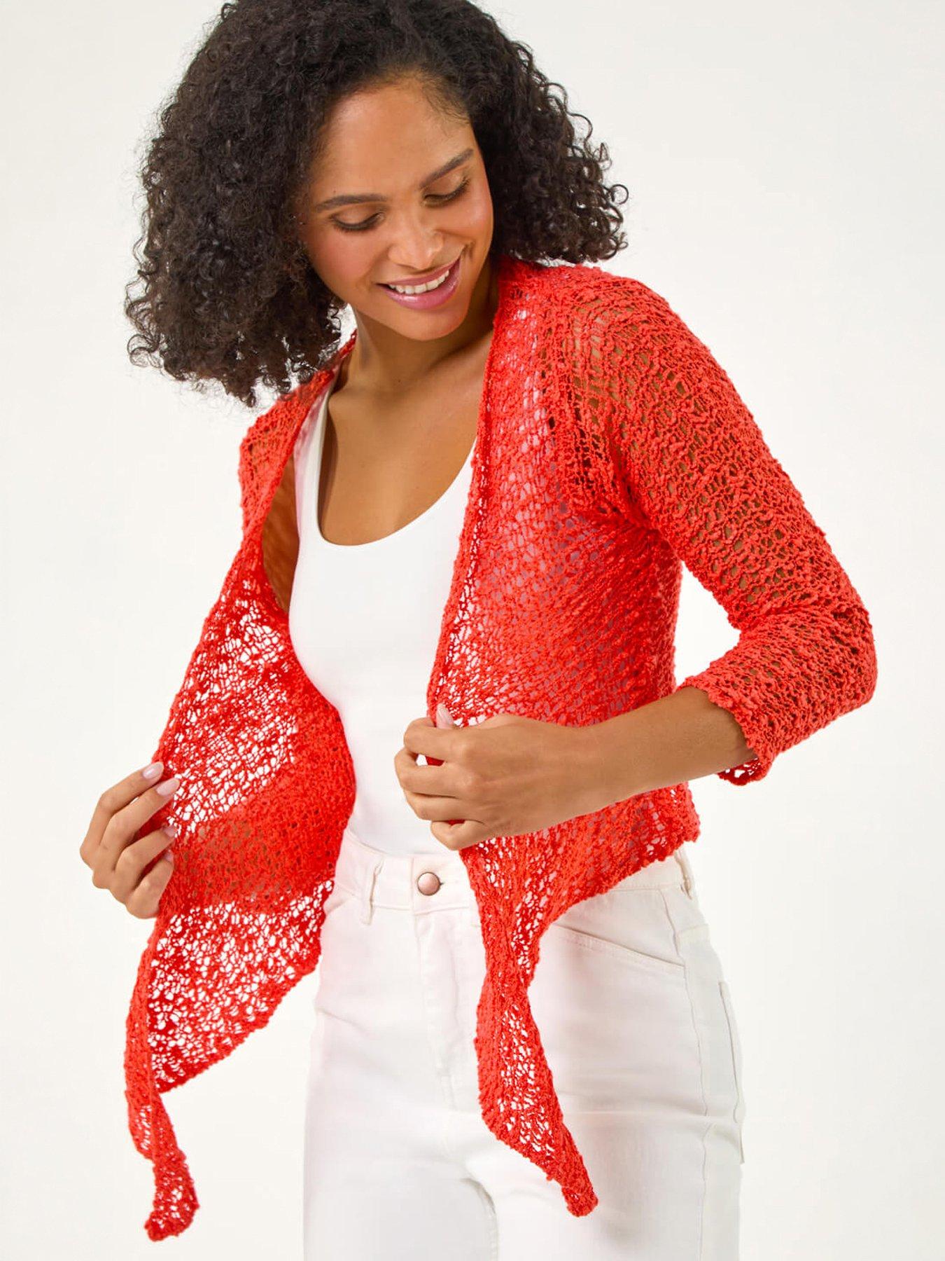 Roman Waterfall Popcorn Knitted Cardigan