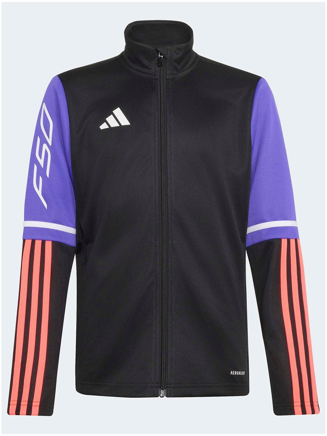 Image 2 of 6 of adidas Junior Football F50 Training Track Top - Black