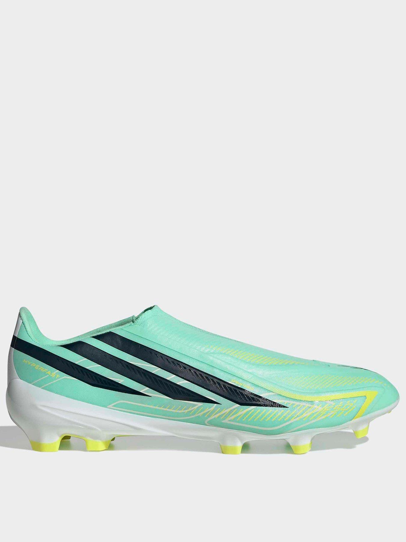 Adidas F50 League Laceless FG Football Boots for Men, Green Textile Upper Size 9 - Image 3