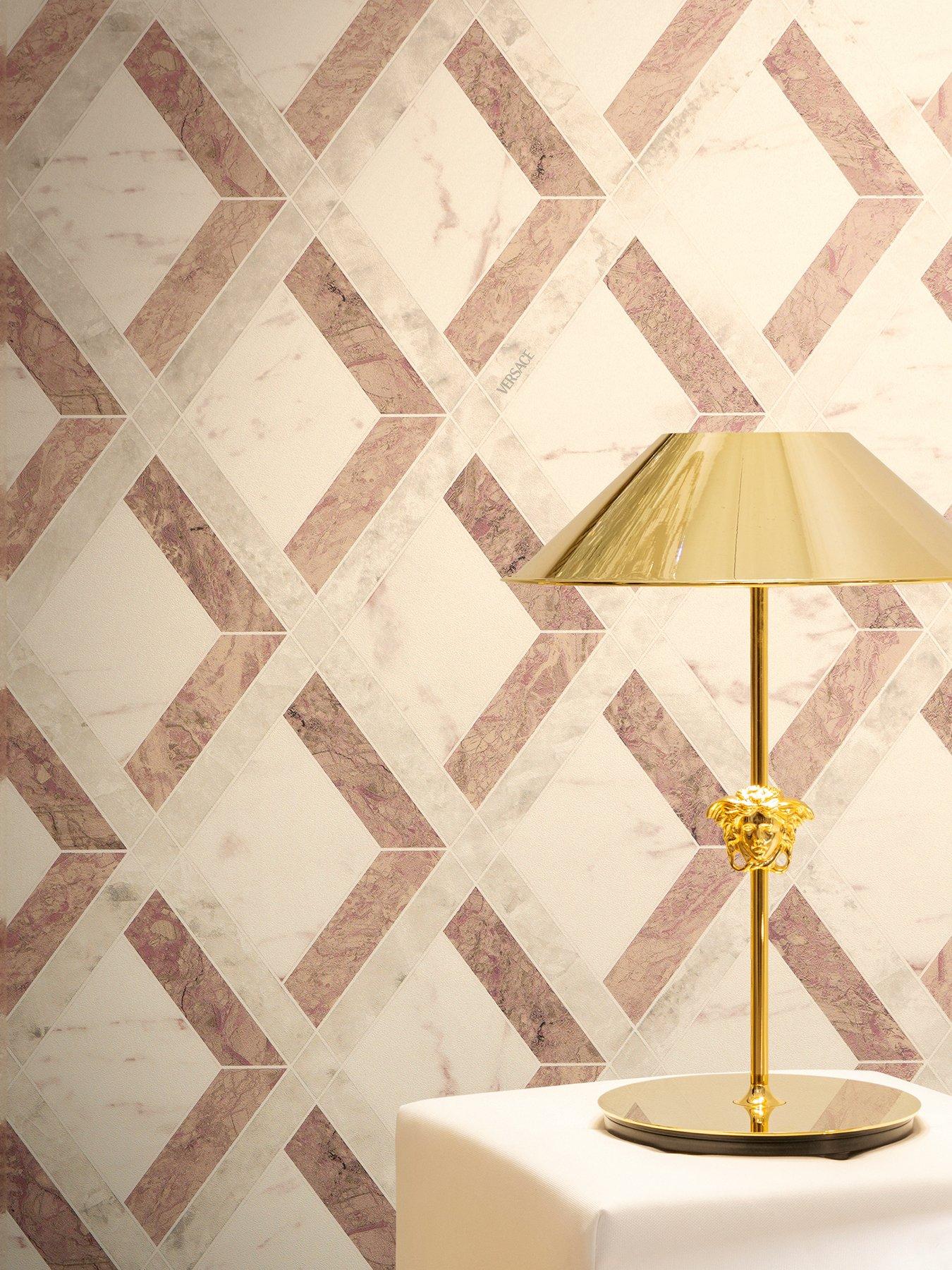 Versace Lattice Rose Beige Cream