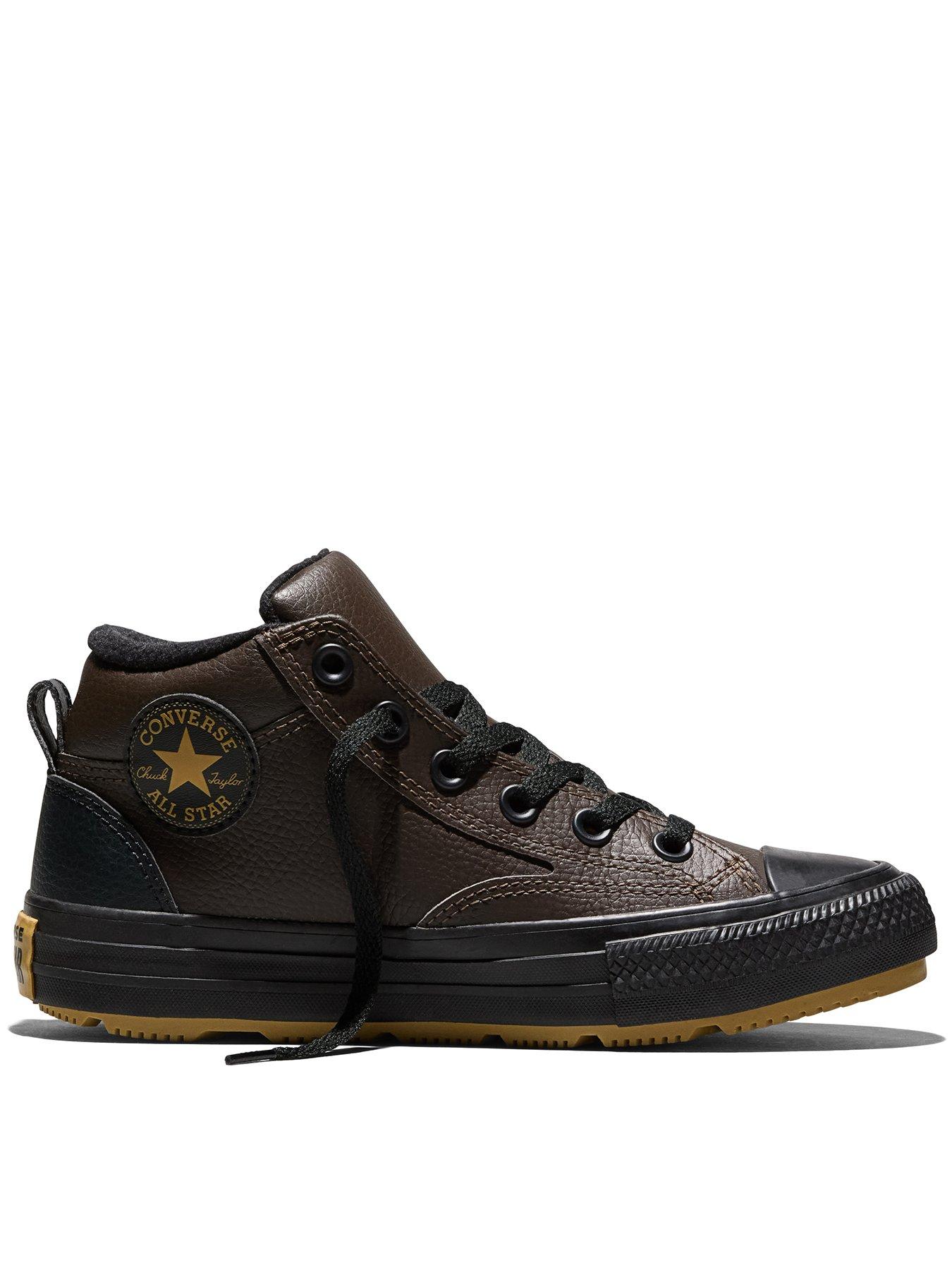 Converse Junior Seasonal Color Chuck Taylor All Star Malden Street Boot Trainers - Brown