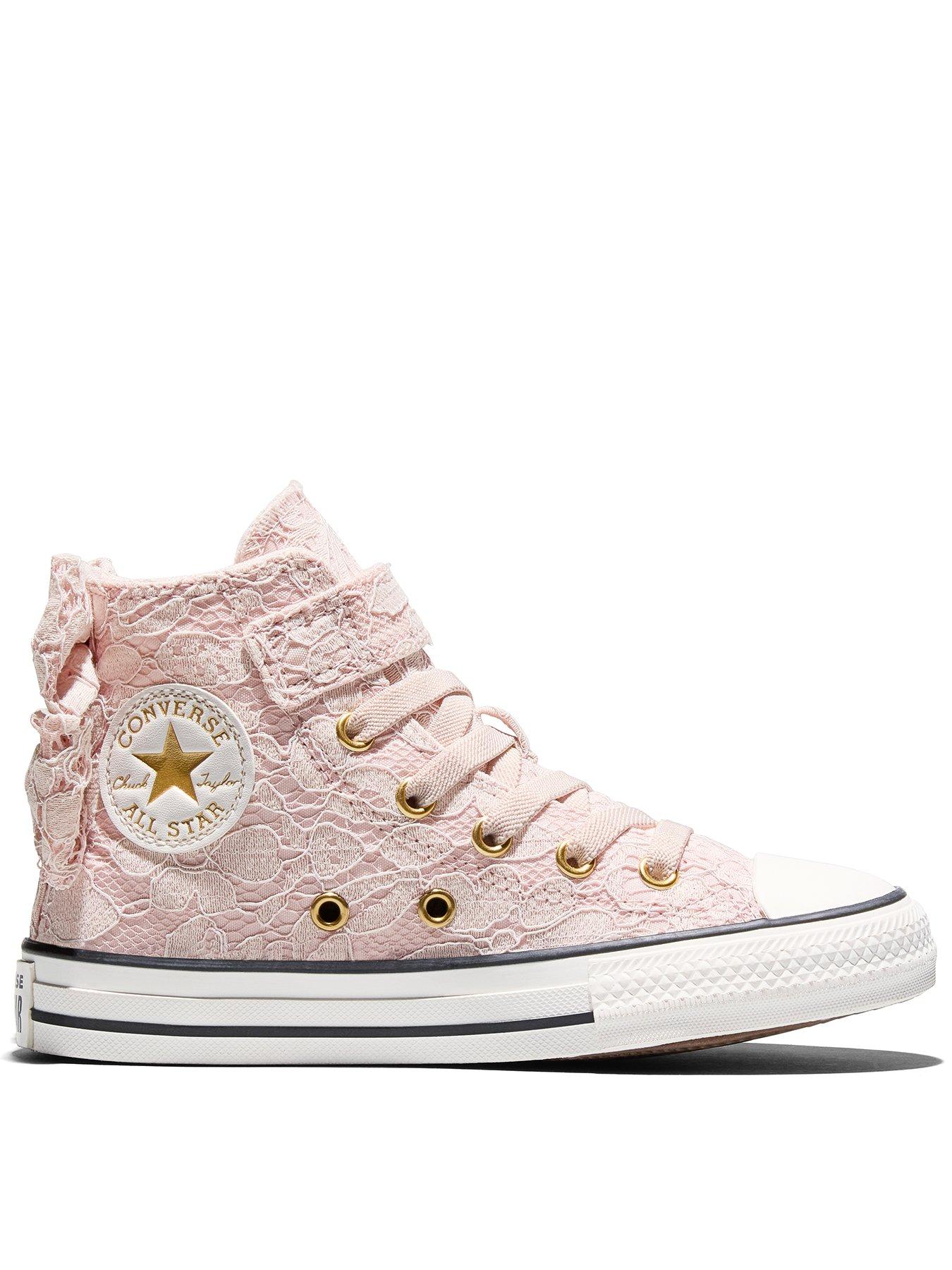 Converse Chuck Taylor All Star Hi Bows Trainers Pale Pink Size 33 (1) Kids - La Redoute - Image 4