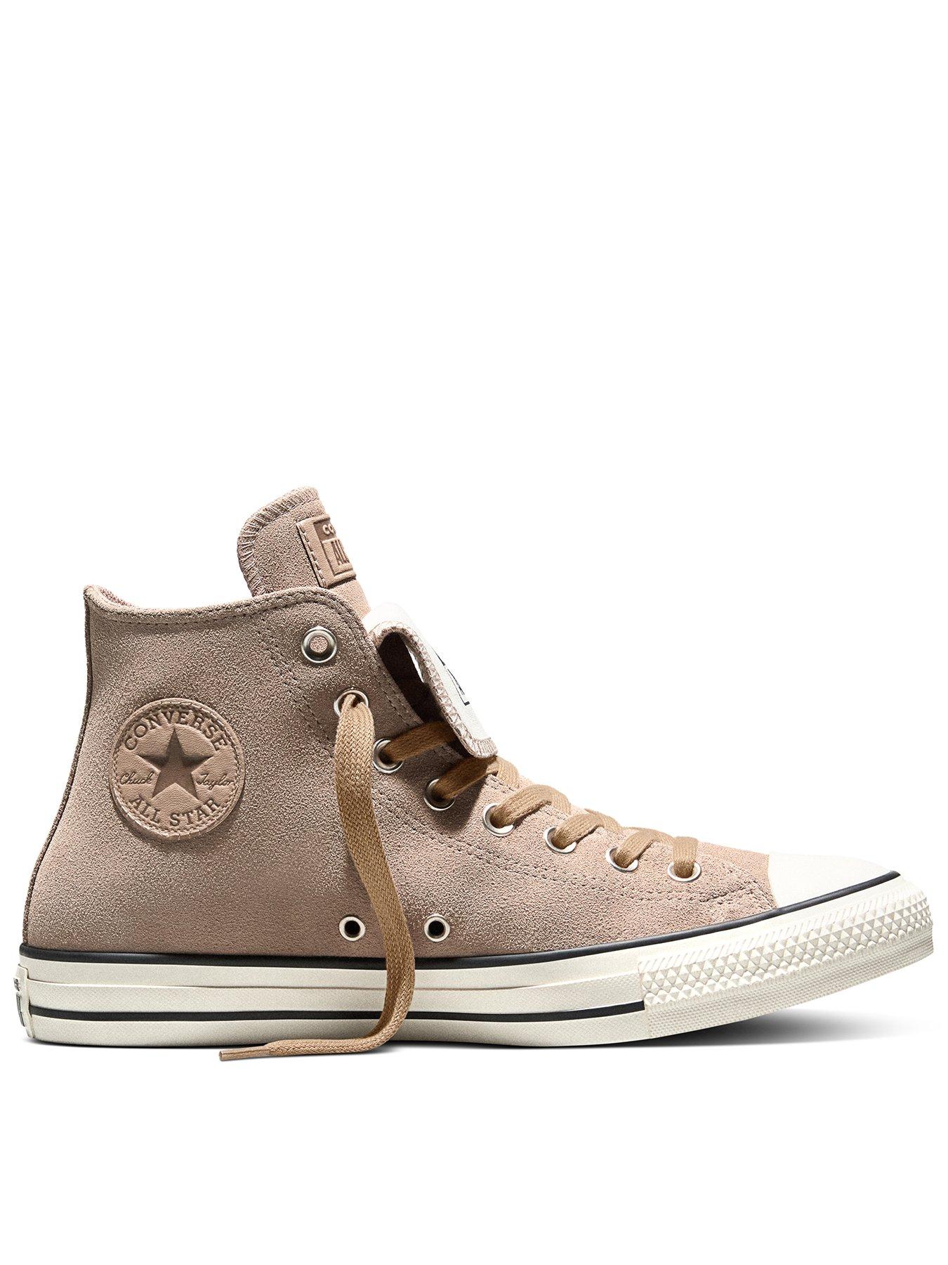 Converse Unisex Suede Chuck Taylor All Star Trainers - Khaki