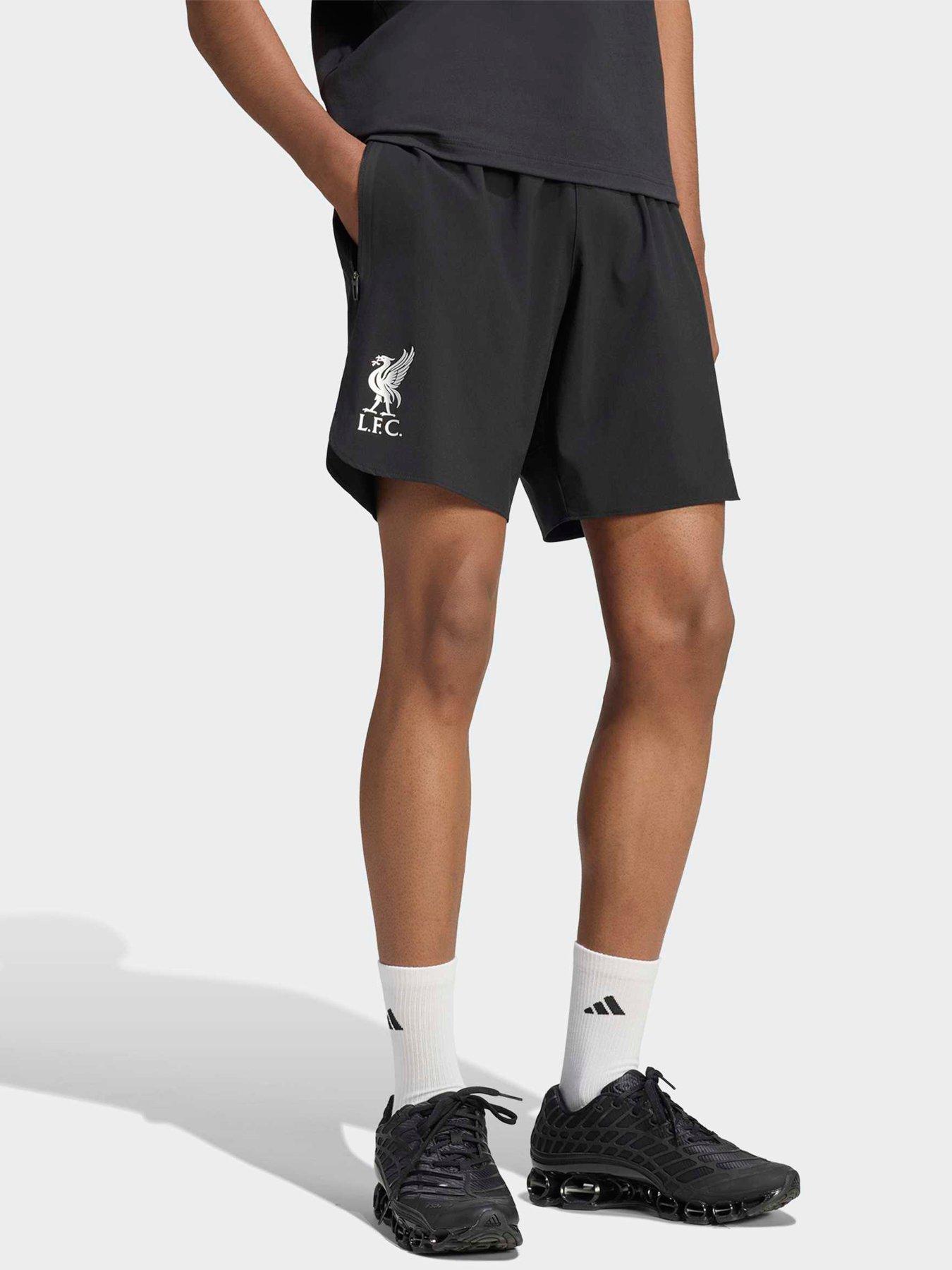 adidas Mens Liverpool FC Tiro Travel Shorts - Black