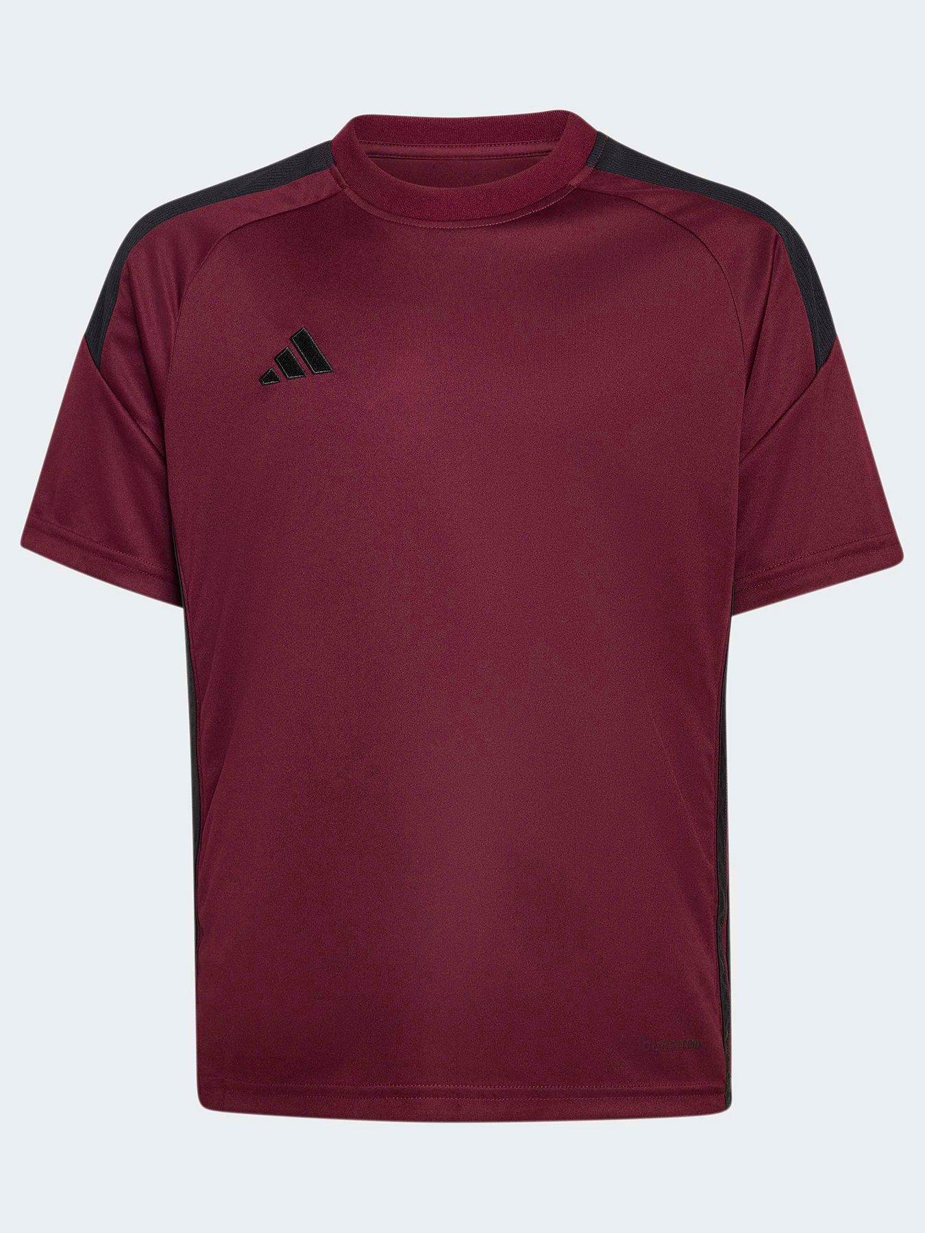 Image 2 of 6 of adidas Junior Football Tiro Essentials Jersey - Burgundy