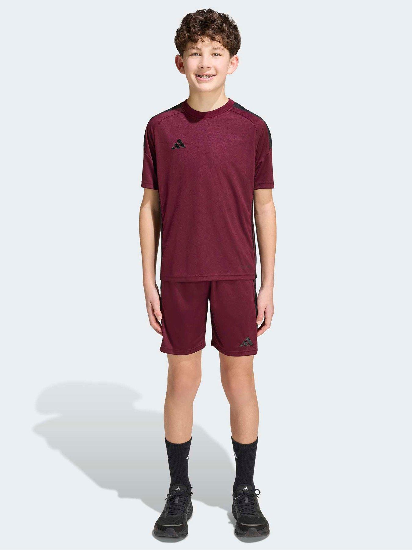 Image 4 of 6 of adidas Junior Football Tiro Essentials Jersey - Burgundy