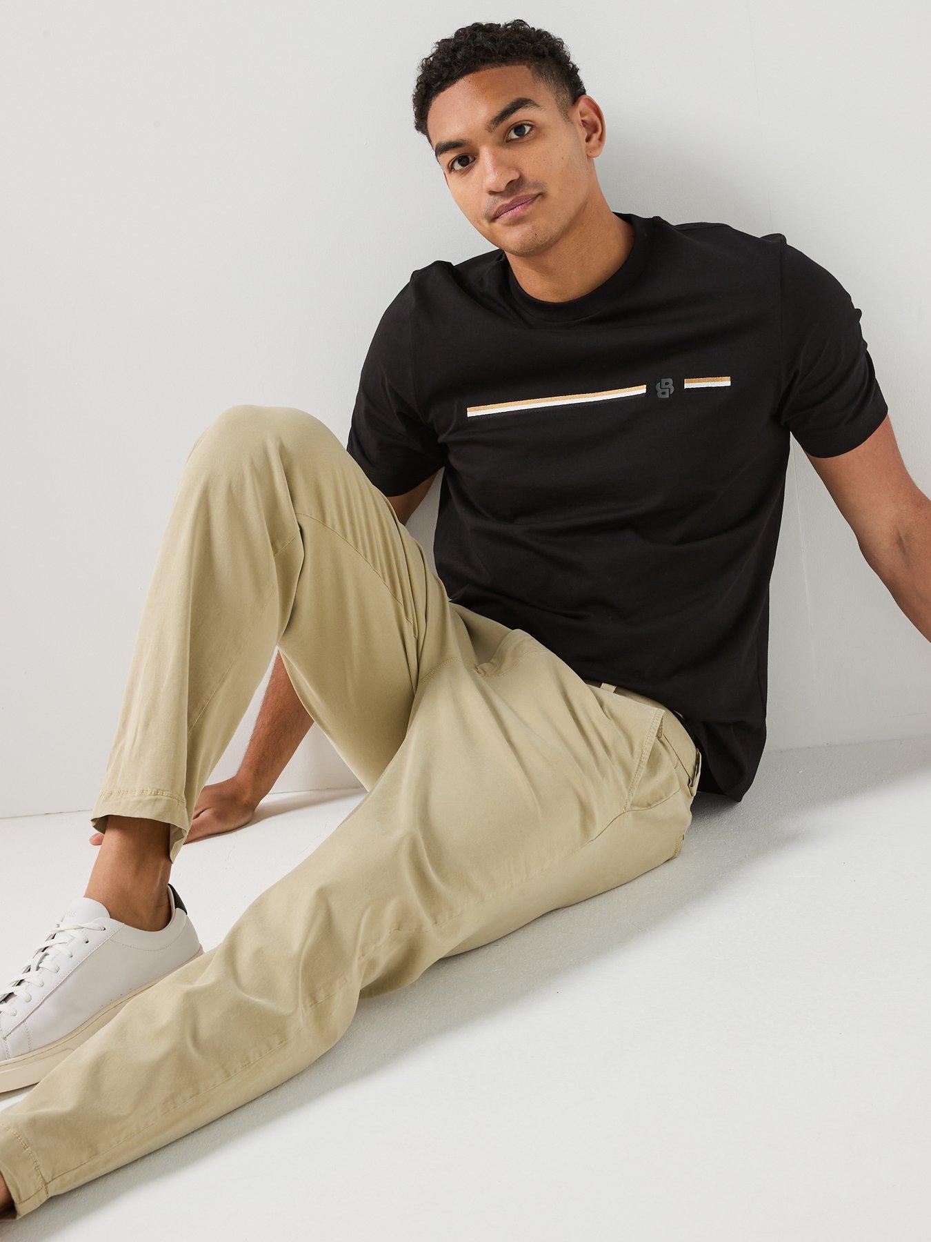 Image 5 of 6 of BOSS C-Kerin Tapered Fit Chino Trousers - Dark Beige