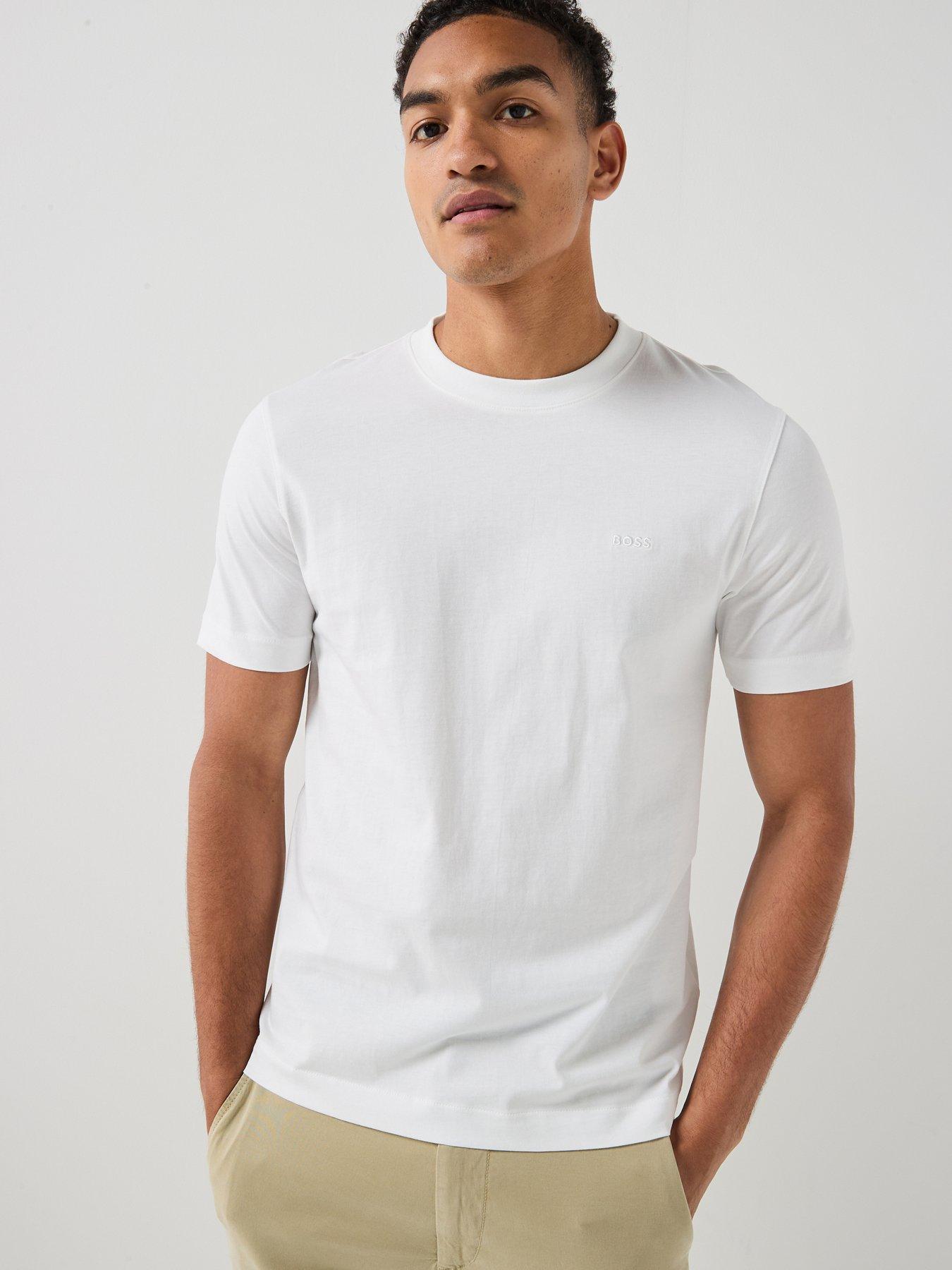 BOSS Chest Logo T-Shirt, White, Size M, Men