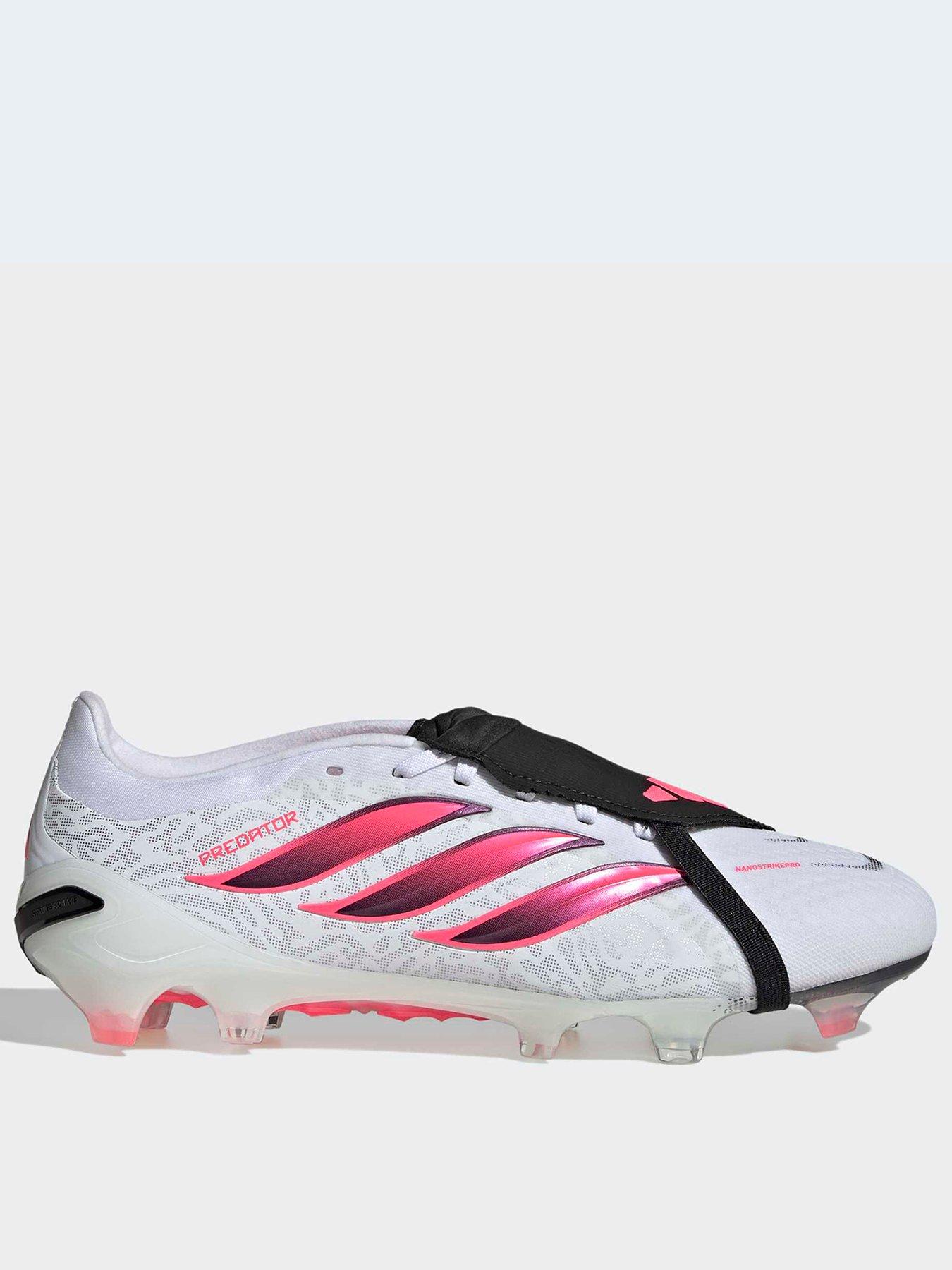 adidas Mens Predator Pro Folded Tongue Firm Ground Football Boots, White, Size 10, Men