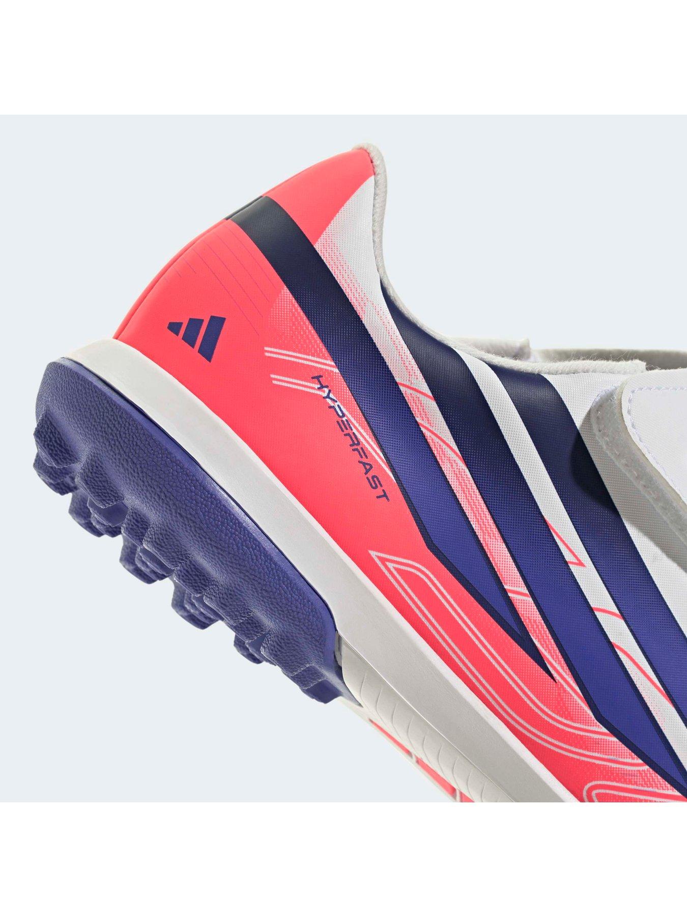 adidas Junior F50 Hyperfast Club No Lace Astro Turf Football Boots