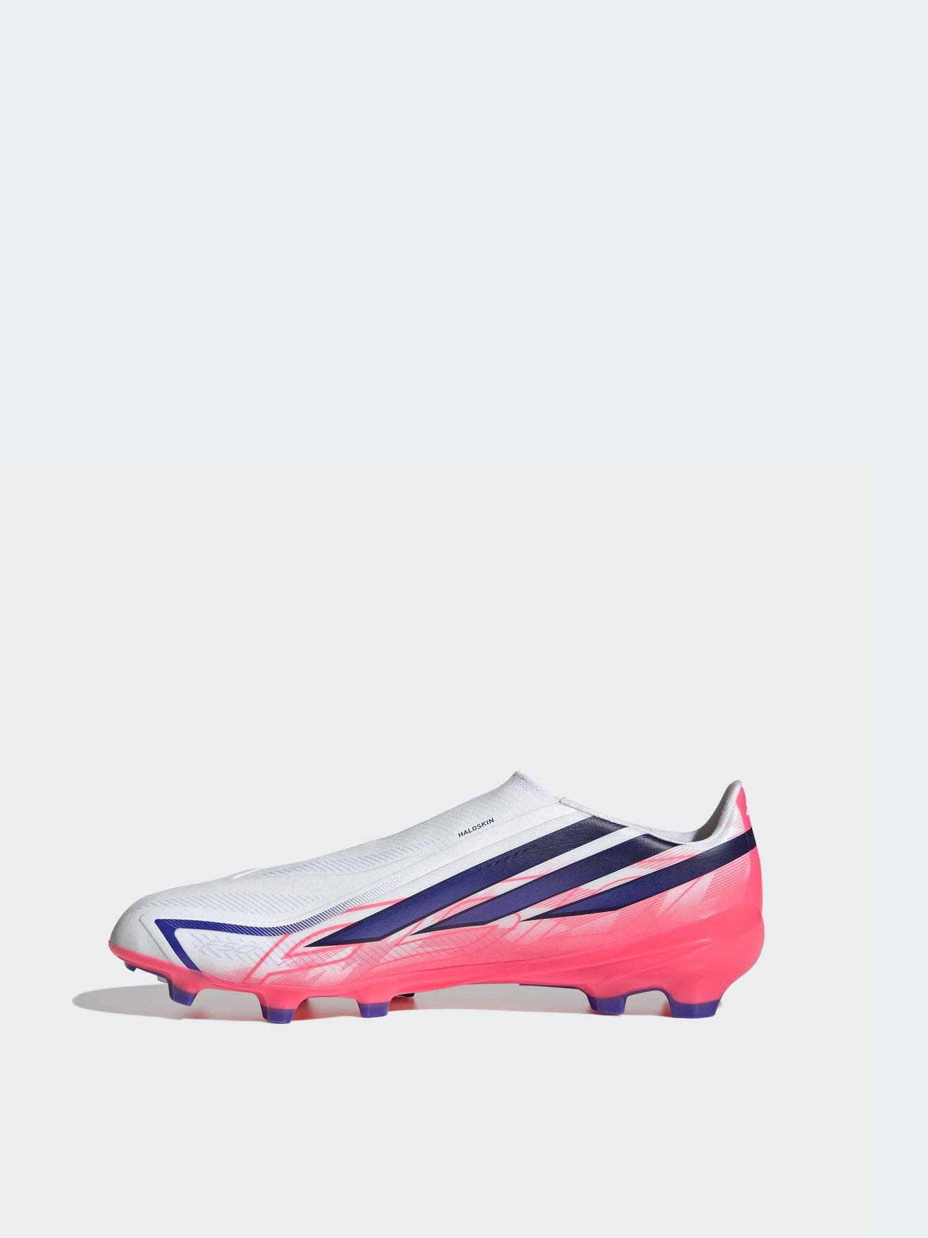 Image 7 of 7 of adidas Mens F50 Hyperfast League Laceless Firm Ground Football Boots - White
