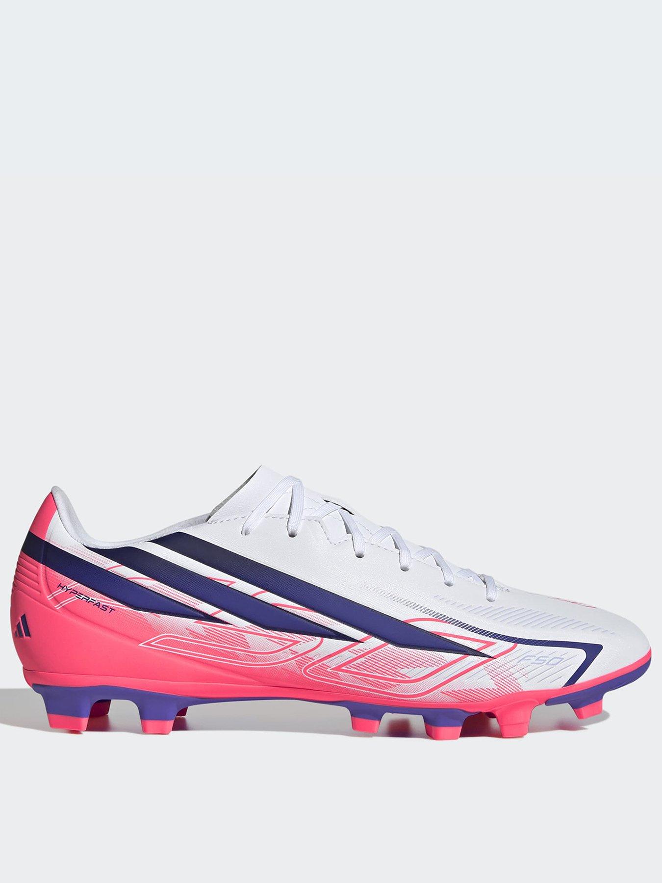 Adidas Mens F50 Hyperfast Club Firm Ground Football Boots - White