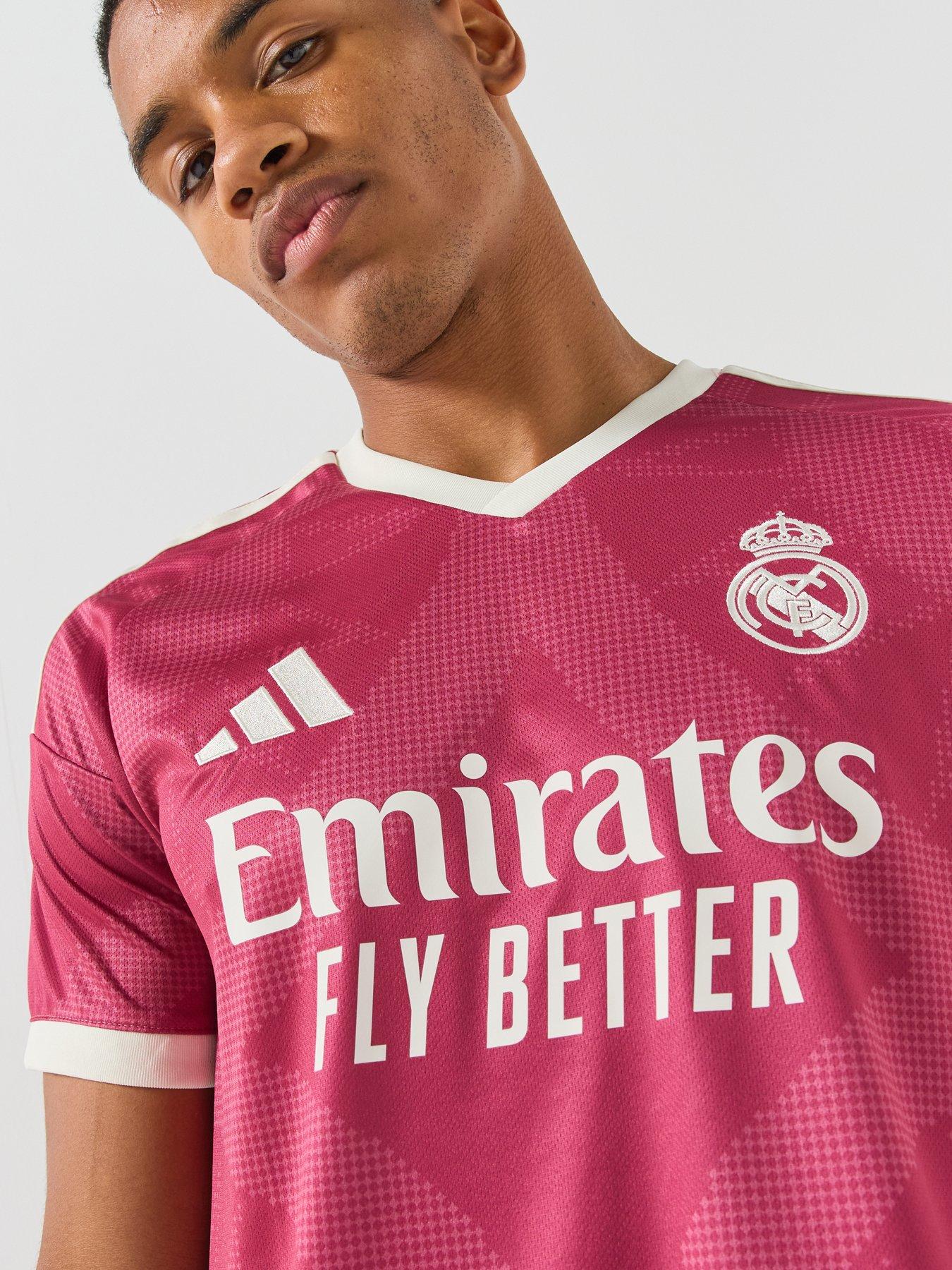 Image 4 of 6 of adidas Mens Real Madrid 26/27 Third Stadium Replica Shirt - Pink