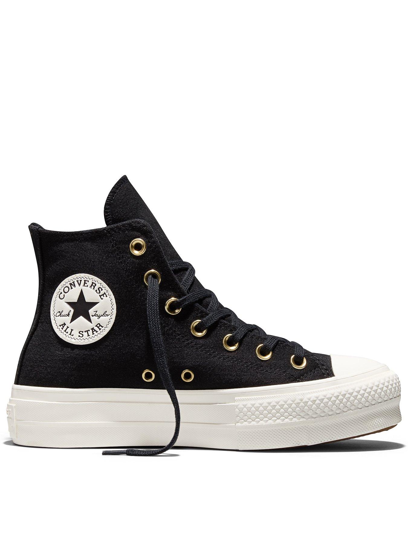 Converse Womens Chuck Taylor All Star Lift Hi-Top Trainers  - Black