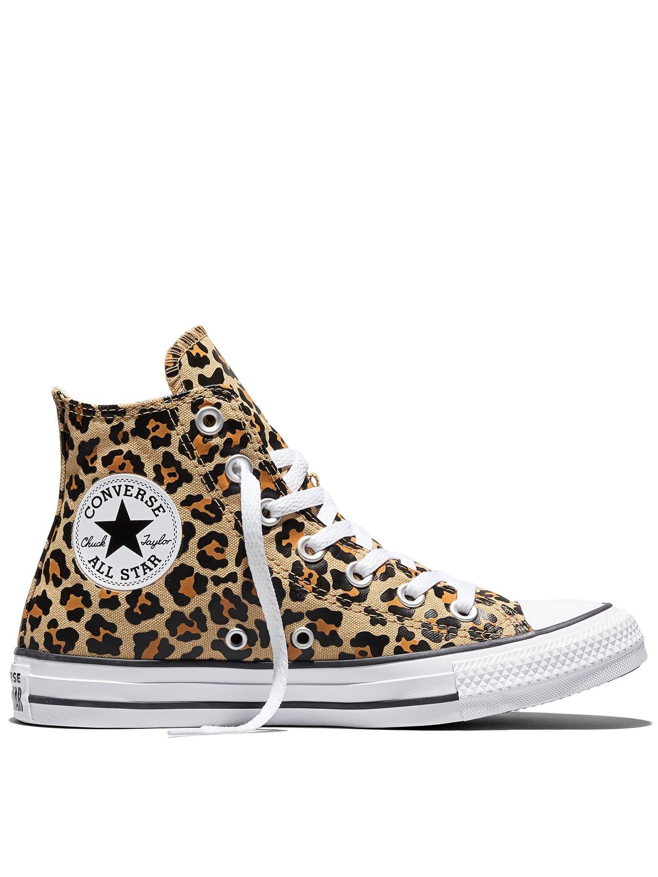 Converse Womens Chuck Taylor All Star Hi Animal - Brown