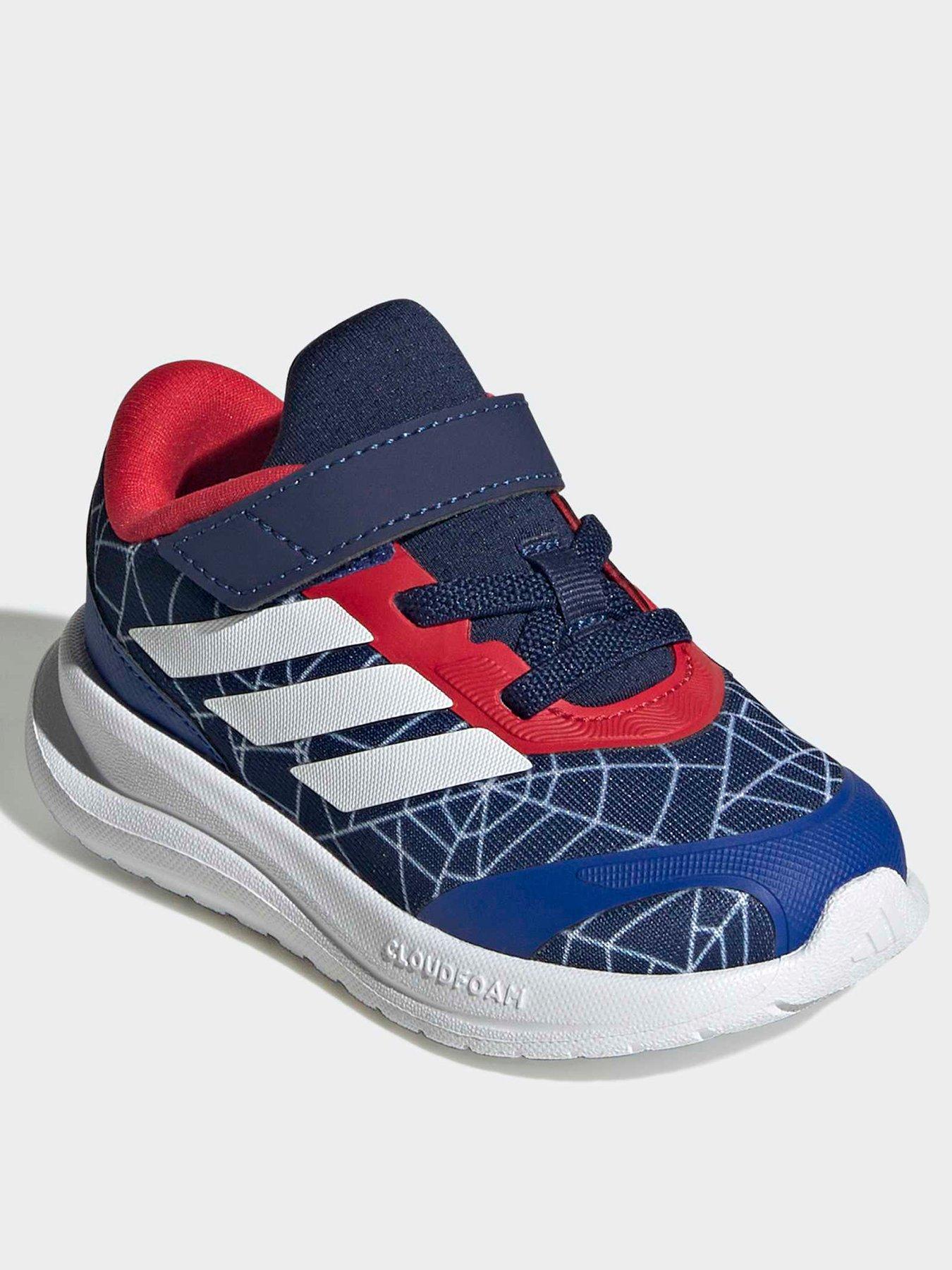 Image 2 of 7 of adidas Infant Running Runfalcon Spider-man Elastic I - Blue