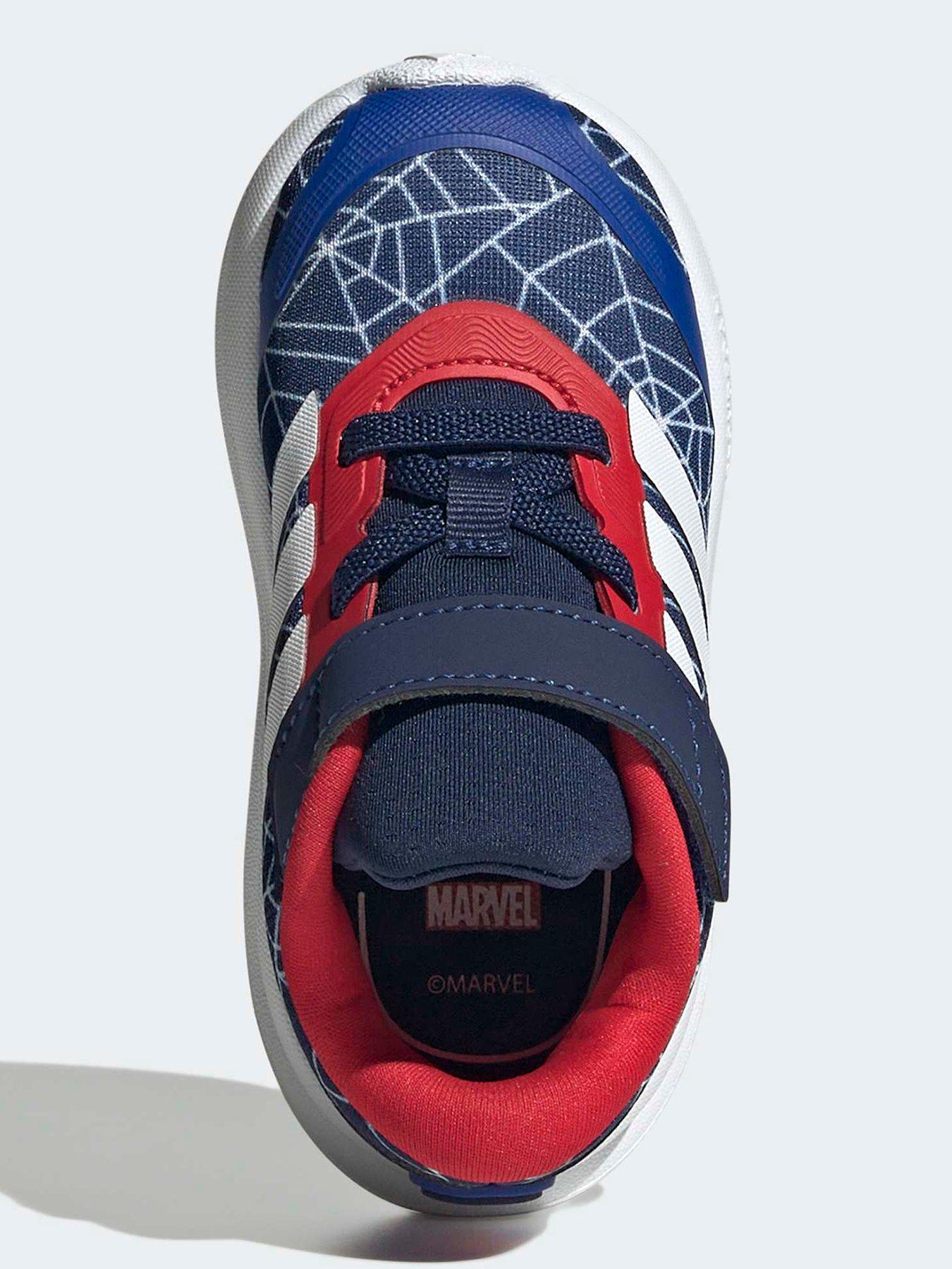 Image 4 of 7 of adidas Infant Running Runfalcon Spider-man Elastic I - Blue