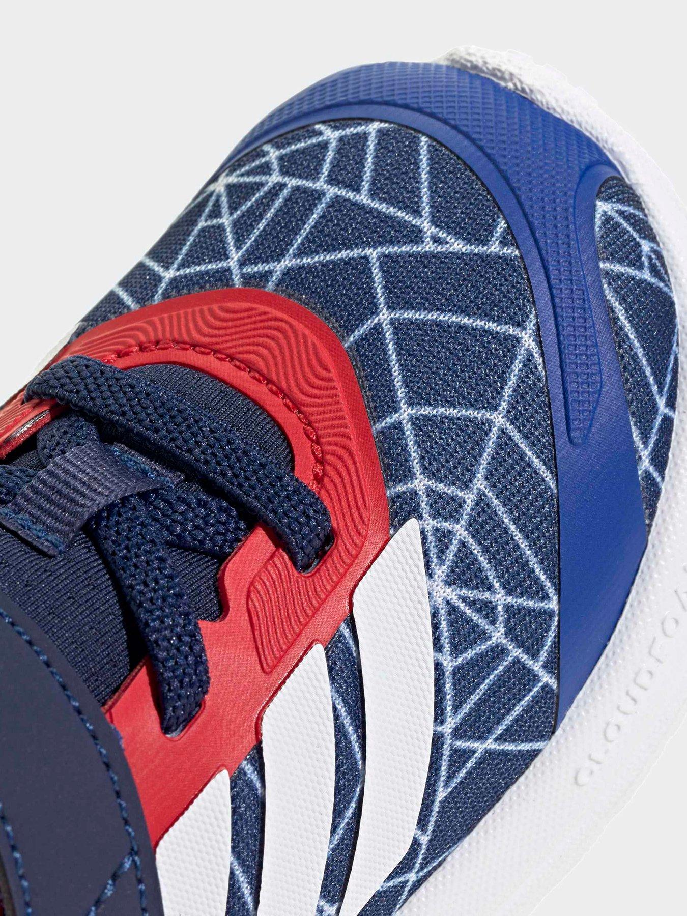 Image 7 of 7 of adidas Infant Running Runfalcon Spider-man Elastic I - Blue