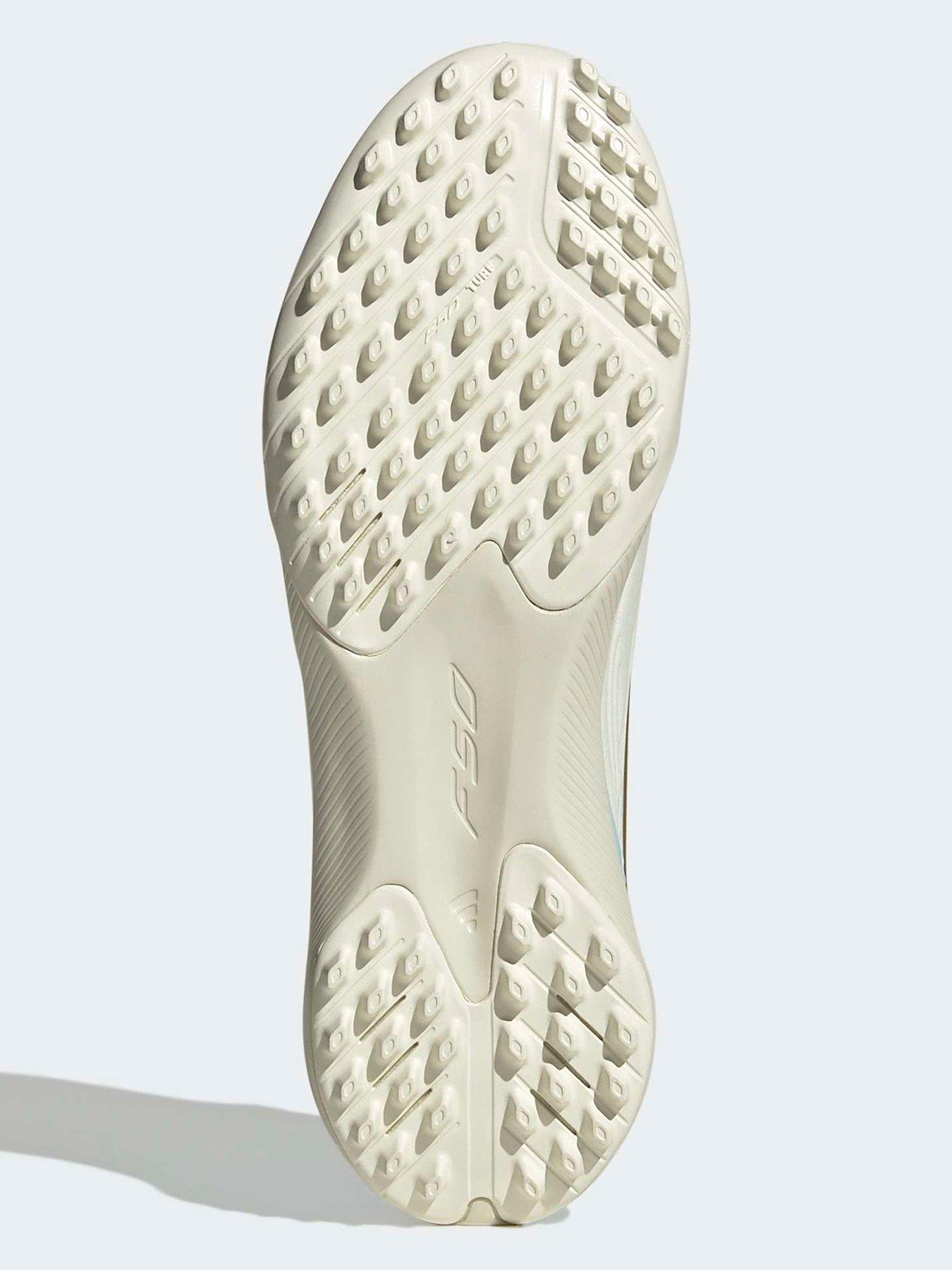 Image 5 of 7 of adidas Junior F50 Messi League Laceless Astro Turf Football Boots - White