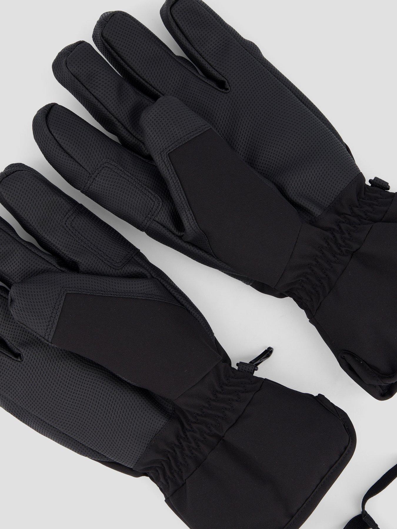 Image 4 of 4 of Jack & Jones Mens Peisey Long Cuff Elasticated Ski Gloves - Black