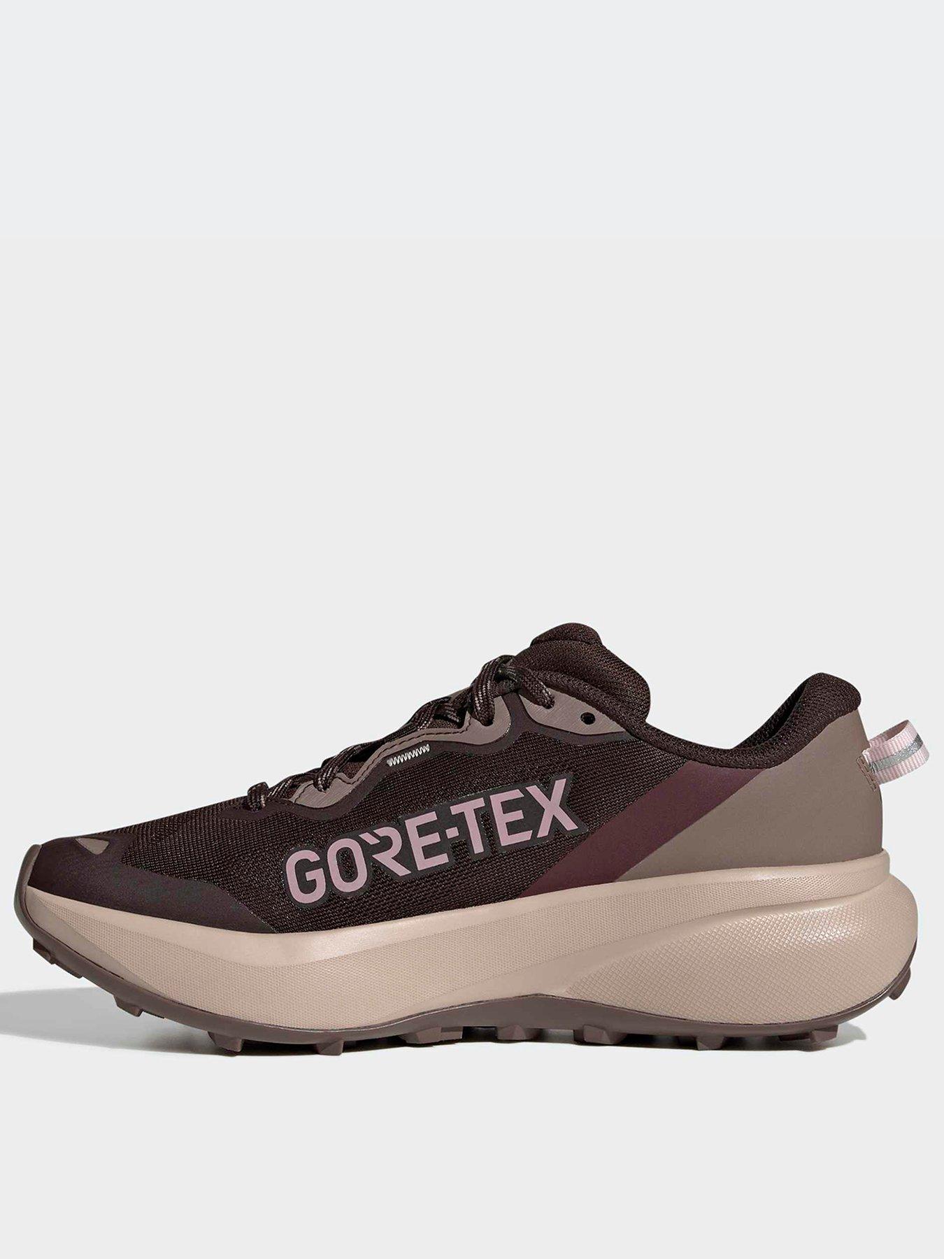 Image 1 of 6 of adidas Terrex Womens Trail Running Tracefinder Plus Goretex Trainers - Brown