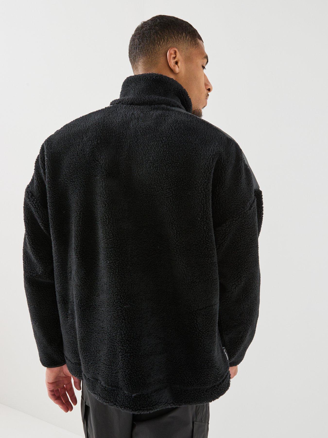 Image 2 of 6 of adidas Terrex Mens Outdoor Xpl Snap Collar Fleece - Black