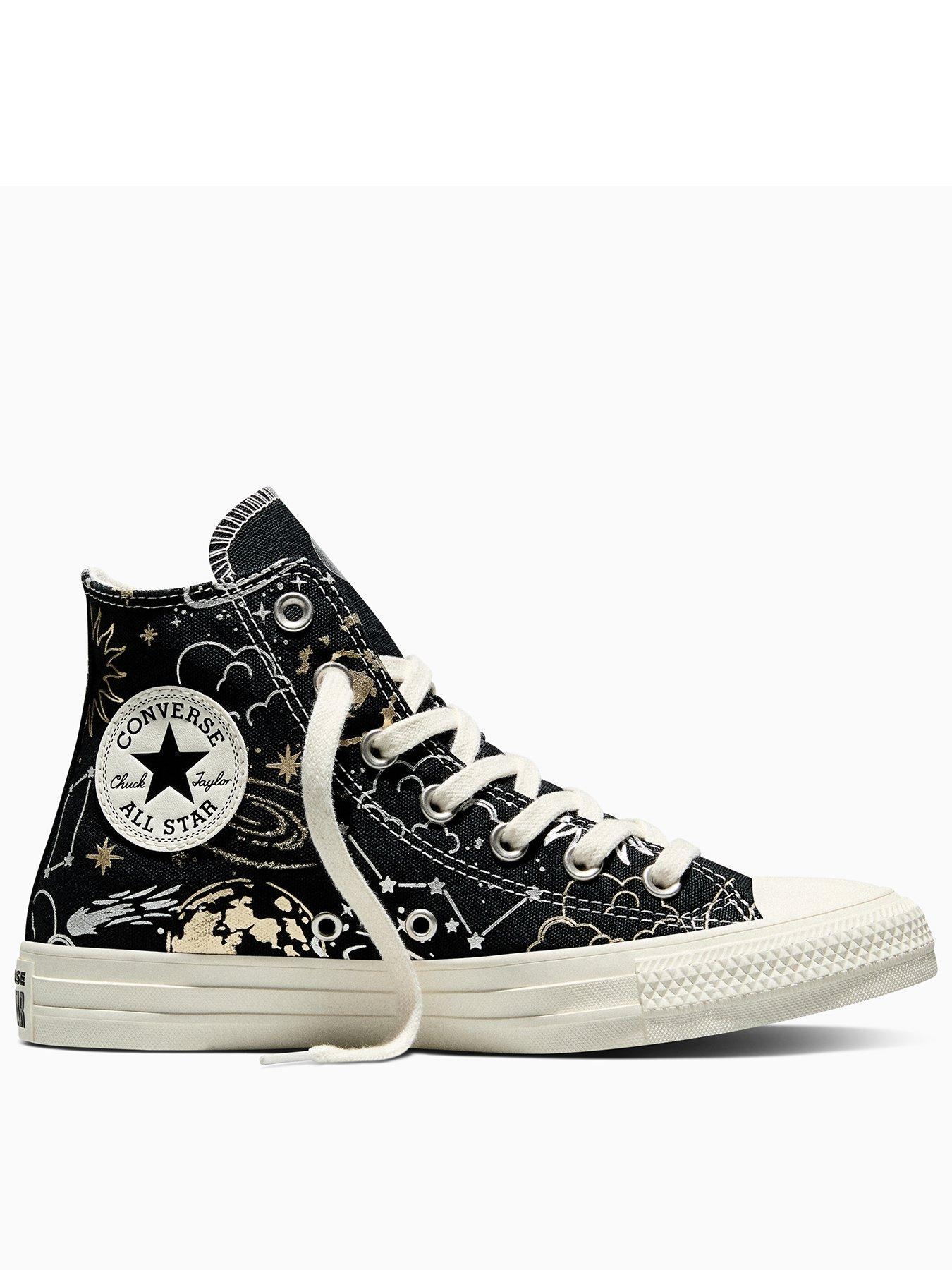 Converse Womens Chuck Taylor All Star Hi Cosmic Trainers - Black