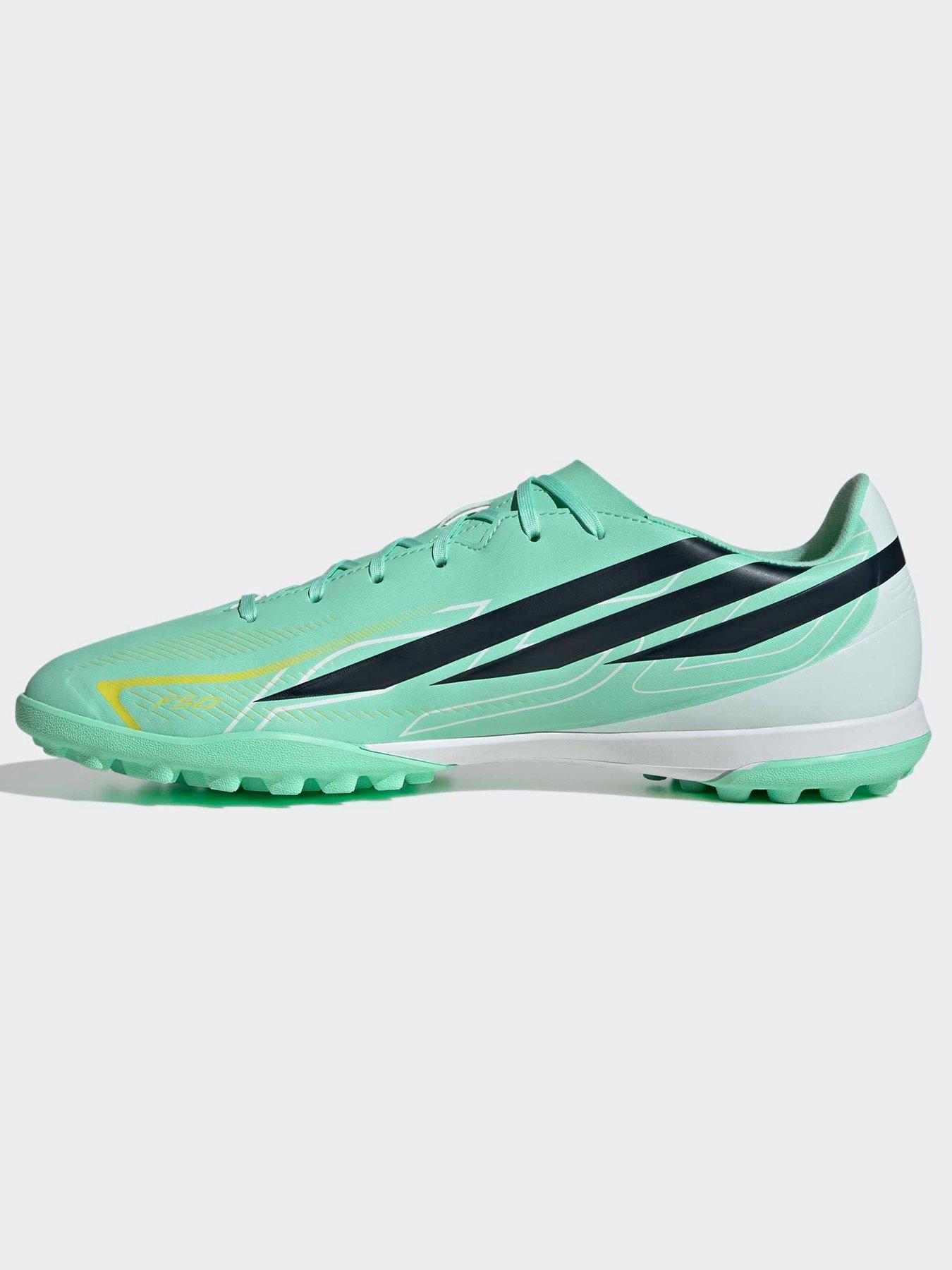 Image 6 of 6 of adidas Mens F50 Hyperfast Club Astro Turf Football Boots - Green/navy